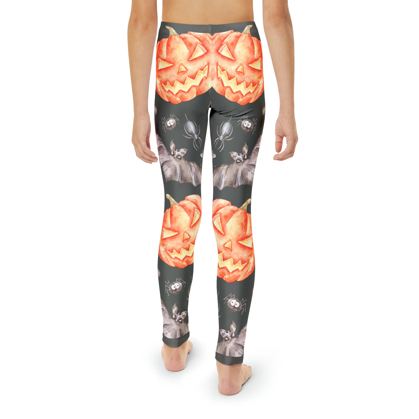 Girl's Pumpkin & ghosts Full-Length Leggings (AOP)