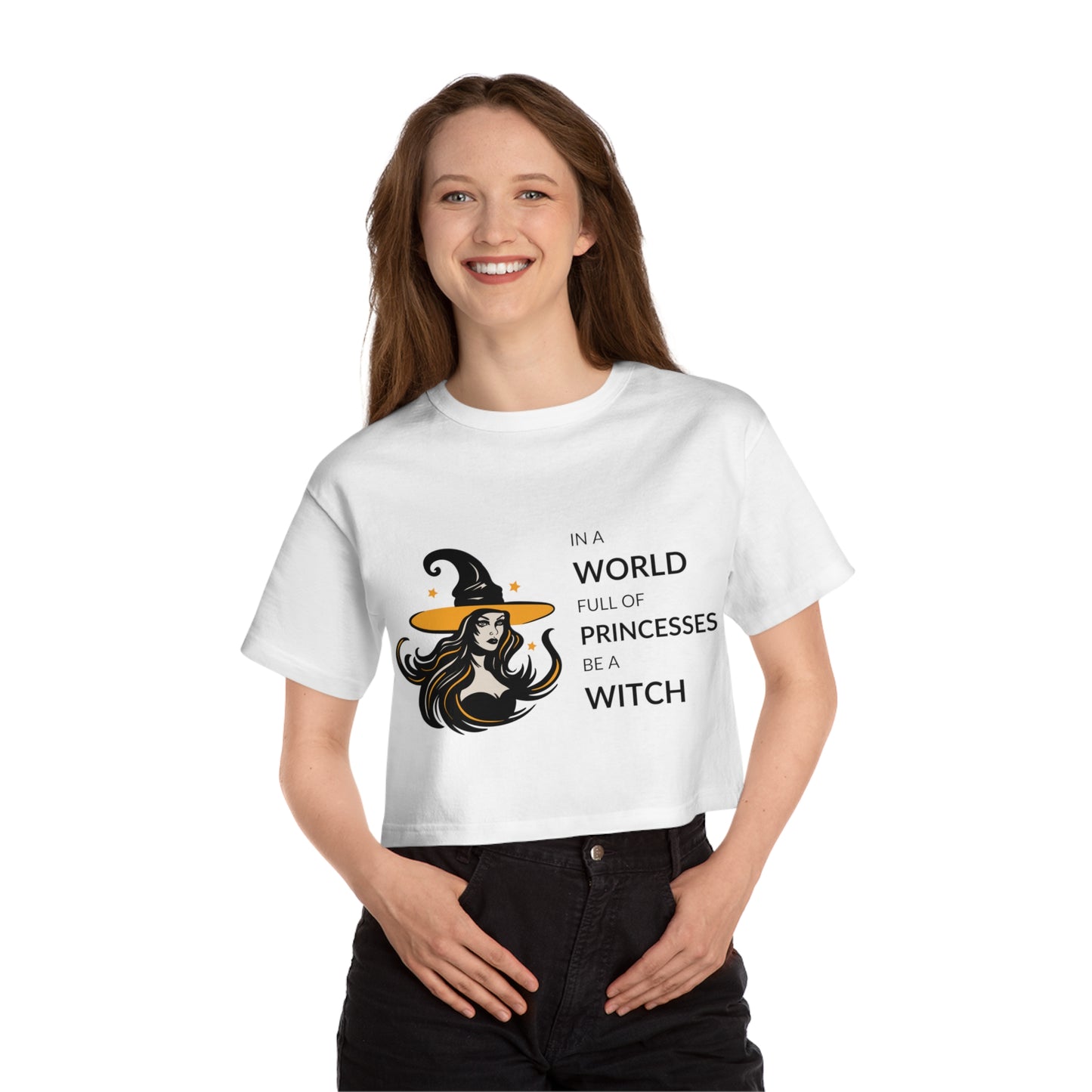 Witch In a World of Princesses Cropped T-Shirt