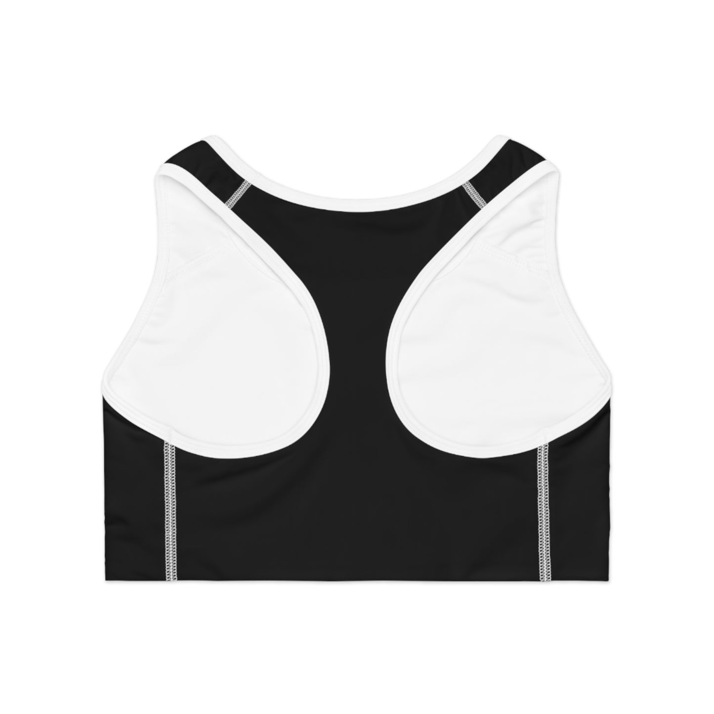 Skeleton Hands Black Sports Bra