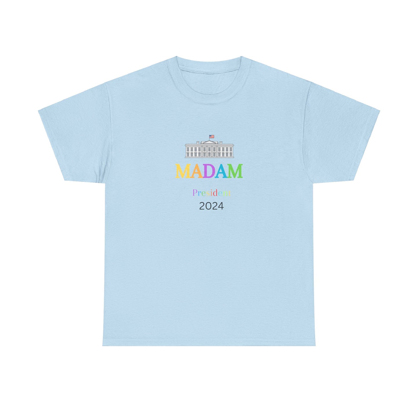 Madam President Colorful White House T-Shirt, Kamala Harris Democratic Party Election 2024 Shirt