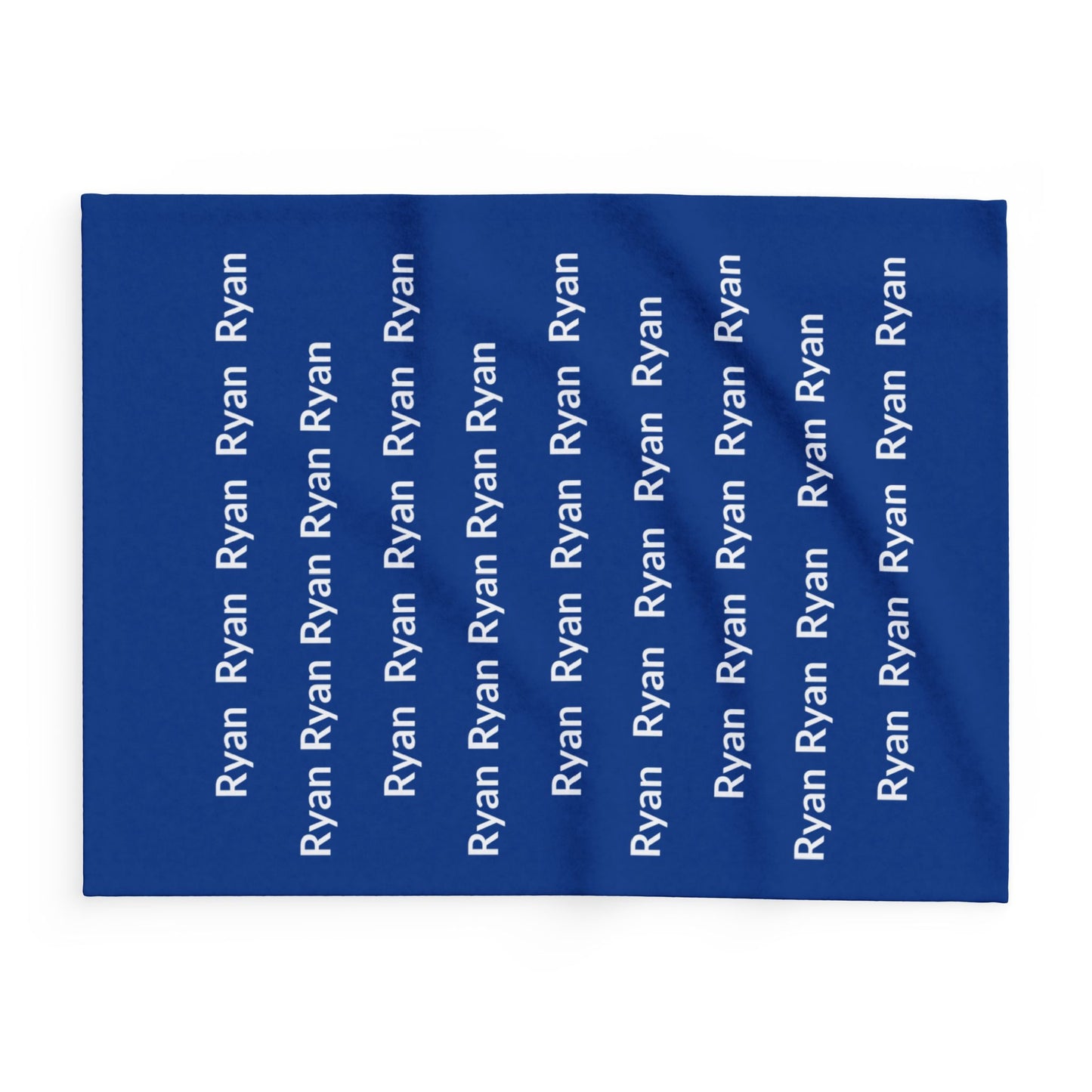 Custom Name Cozy Fleece Blanket For Kids - Dark Blue