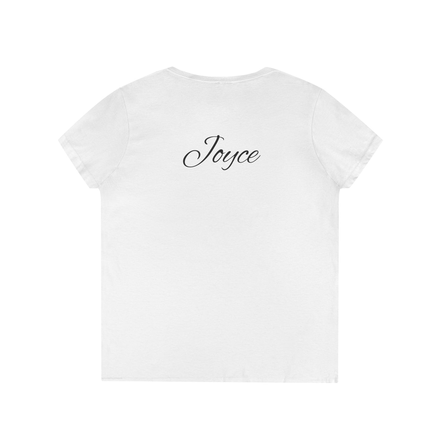 Mah Jongg Tile V-Neck T-Shirt — Personalized "Joyce" Mahjong Tee