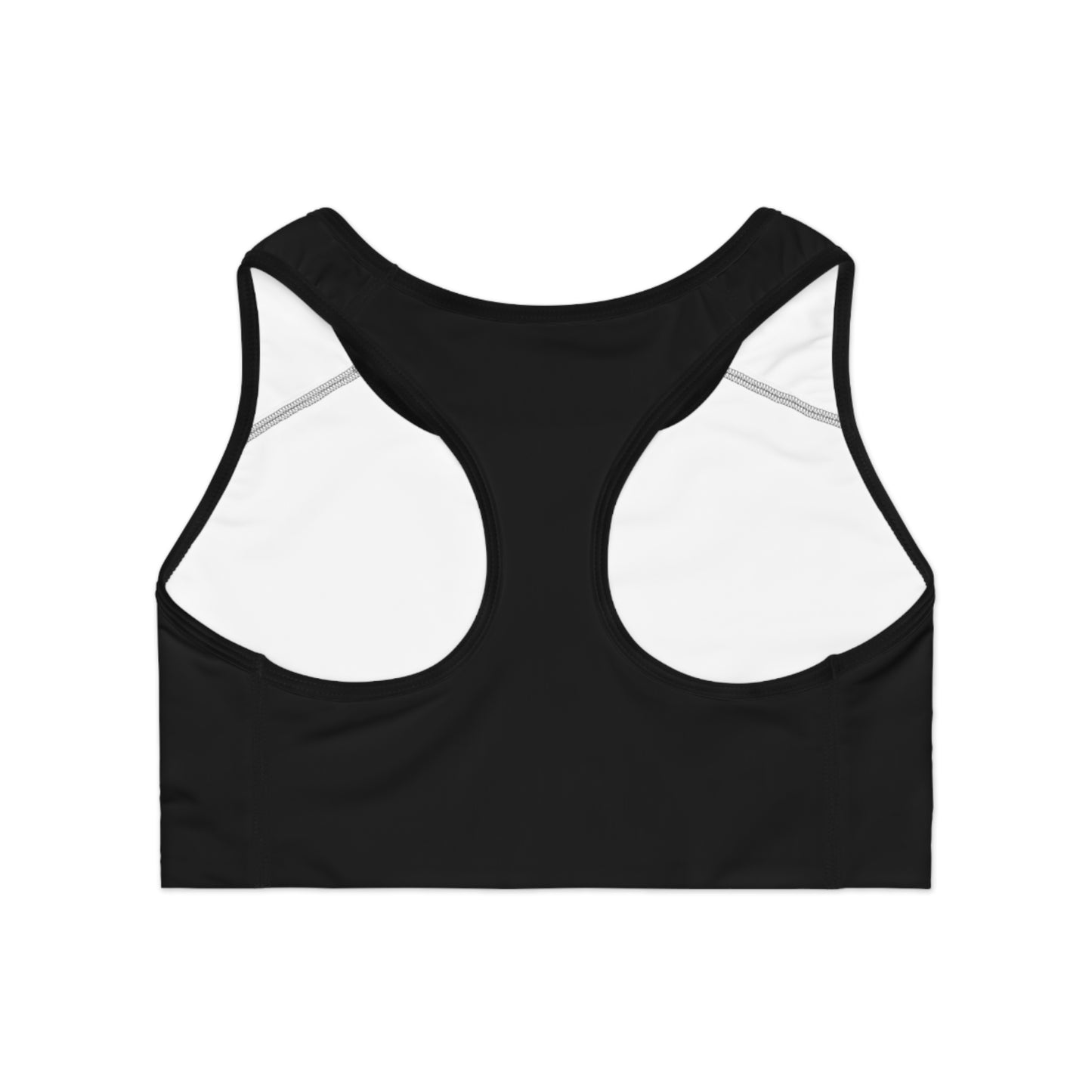 Skeleton Hands Black Sports Bra