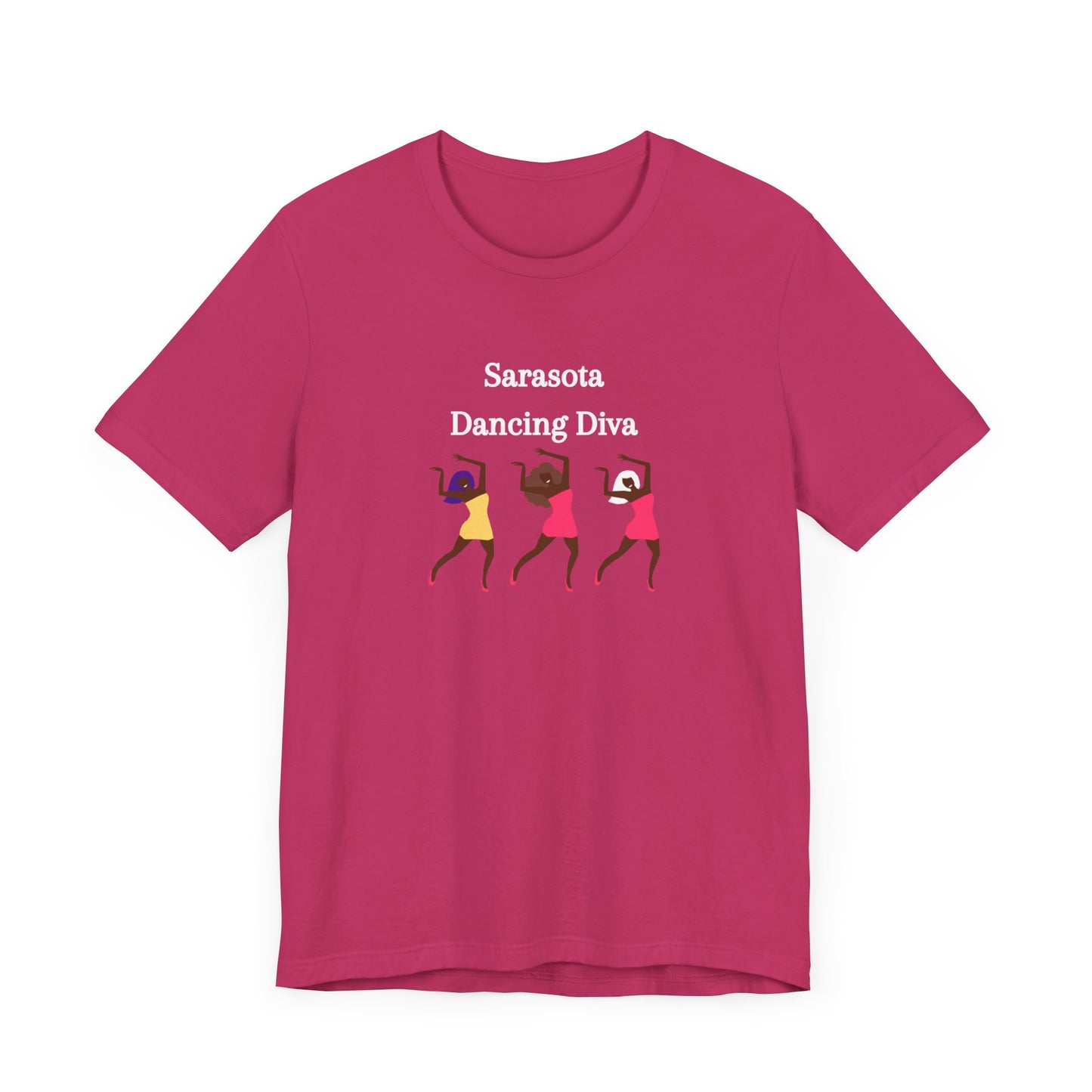 Sarasota Dancing Divas in Mini Skirts - Unisex Jersey Short Sleeve Tee