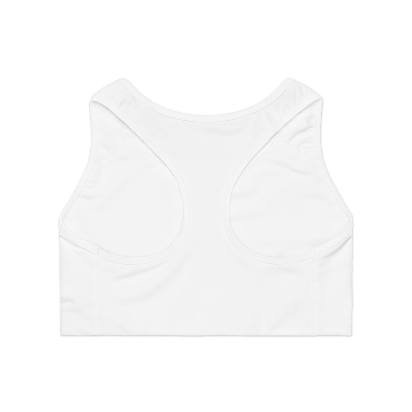 Skeleton Hands White Sports Bra