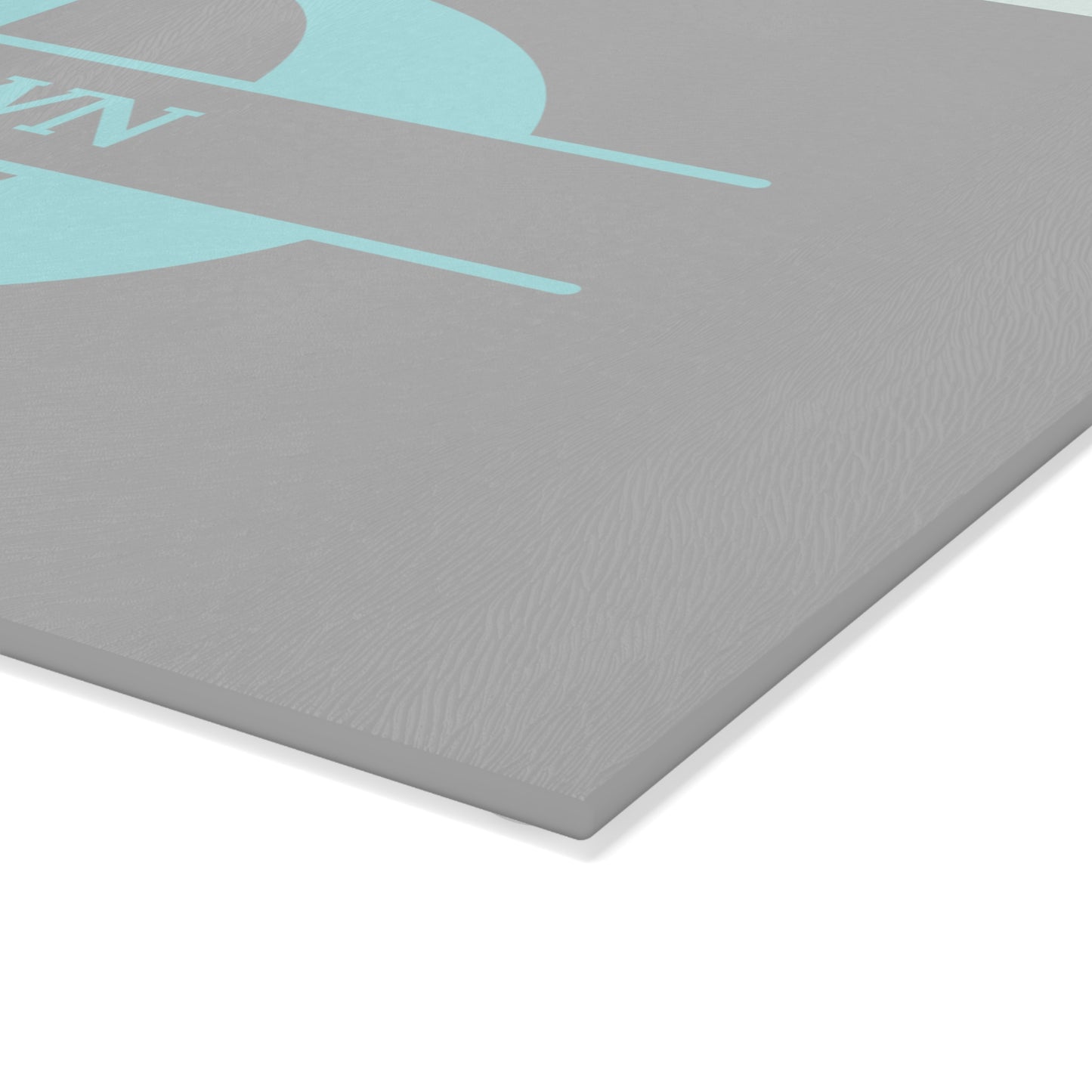 Dawn - Personalized Monogram Glass Cutting Board – Aqua 'D'