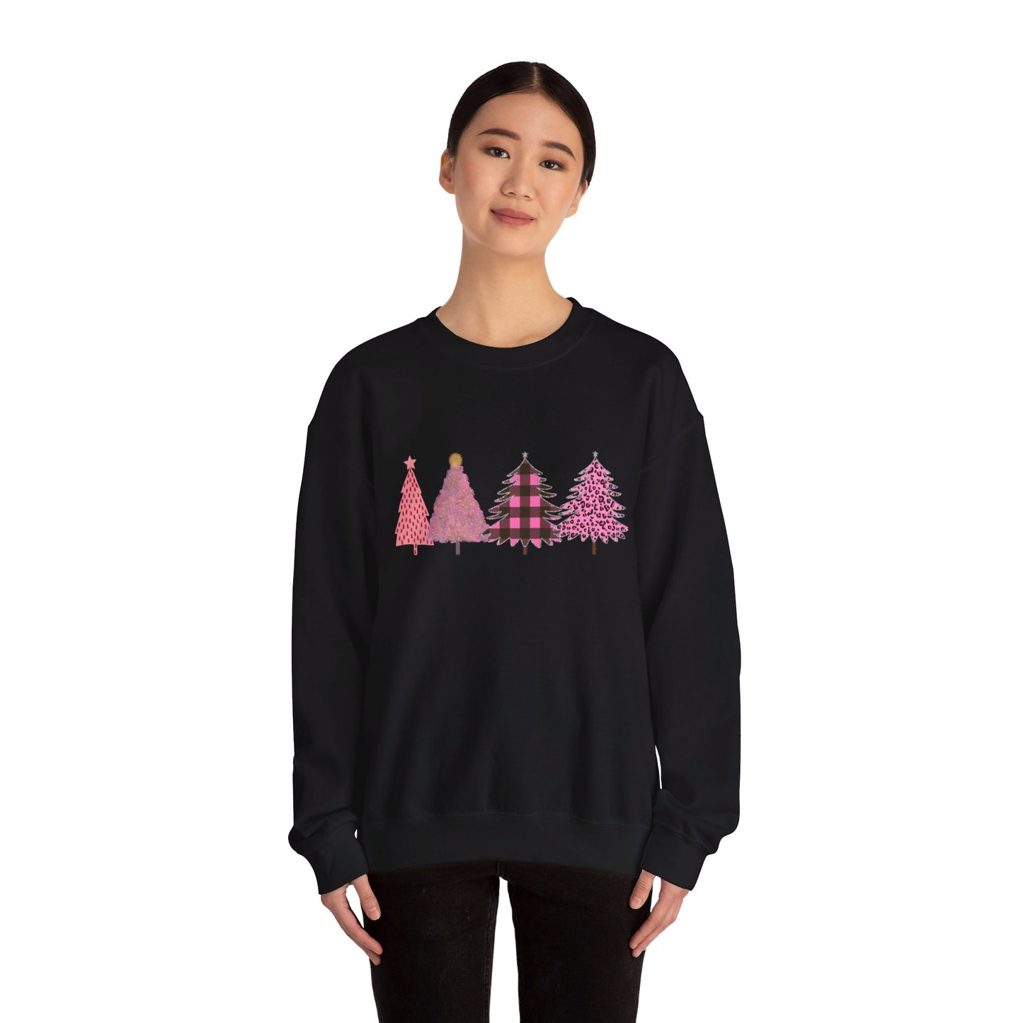 Pink Christmas Trees Sweatshirt