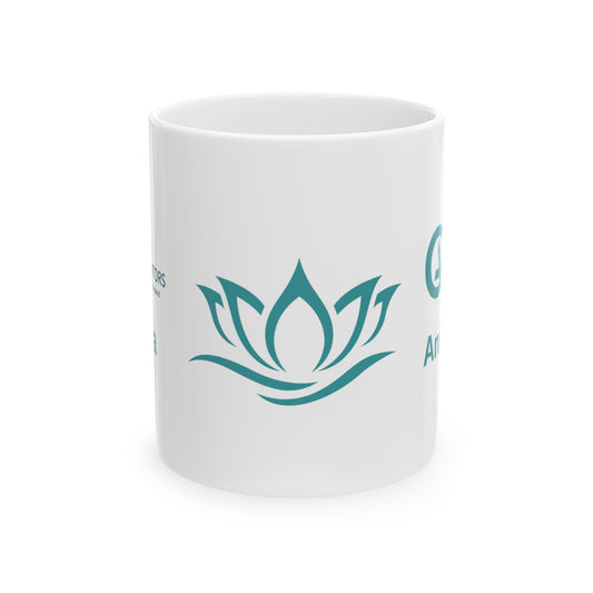 Culture Accelerator Serenity Flower Ceramic Mug, (11oz) Sample