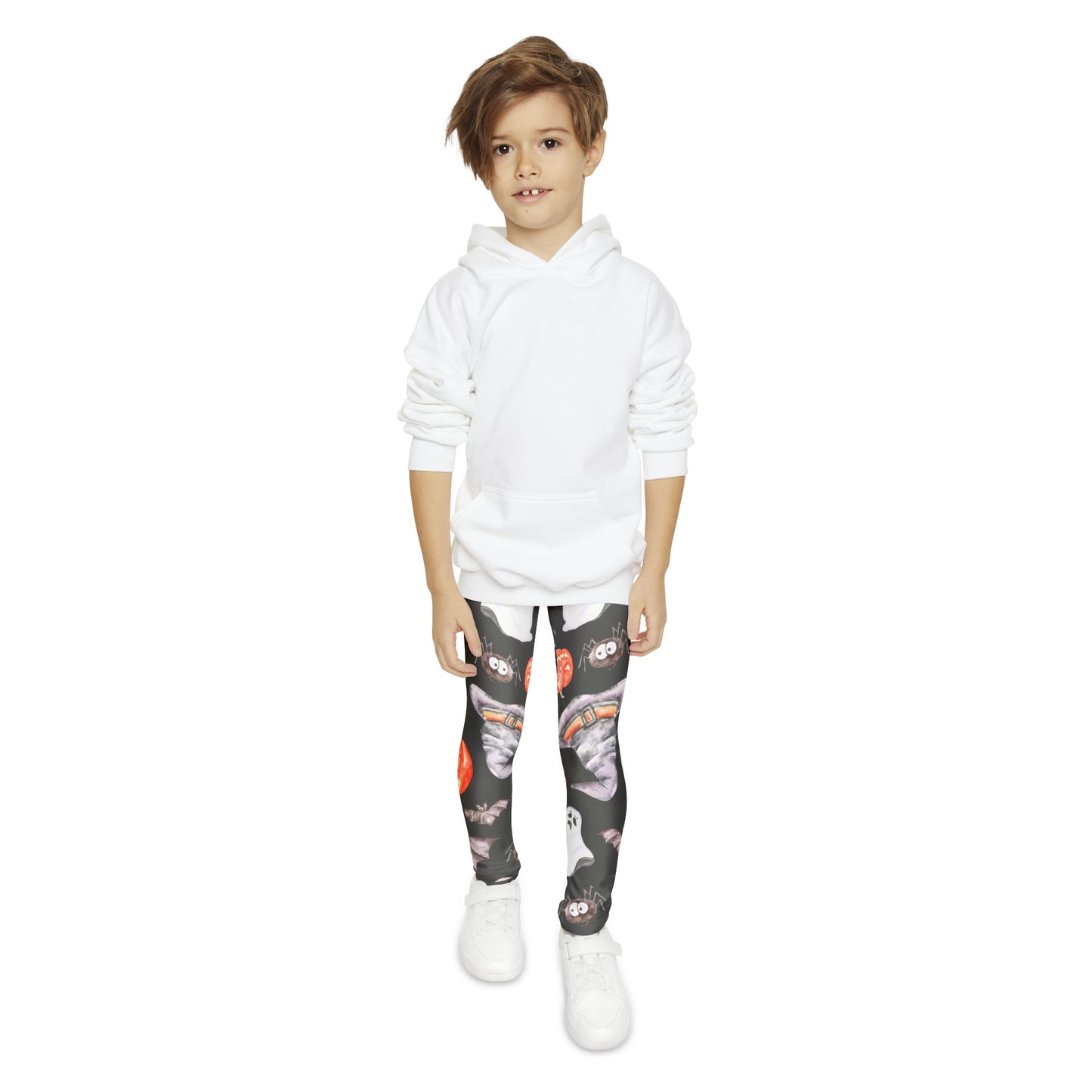 Girl's Pumpkin & ghosts Full-Length Leggings (AOP)