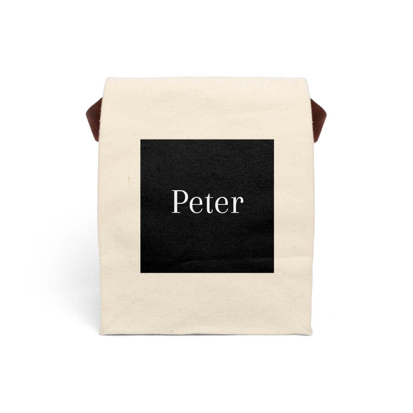 Peter's Personalized Canvas Lunch Bag