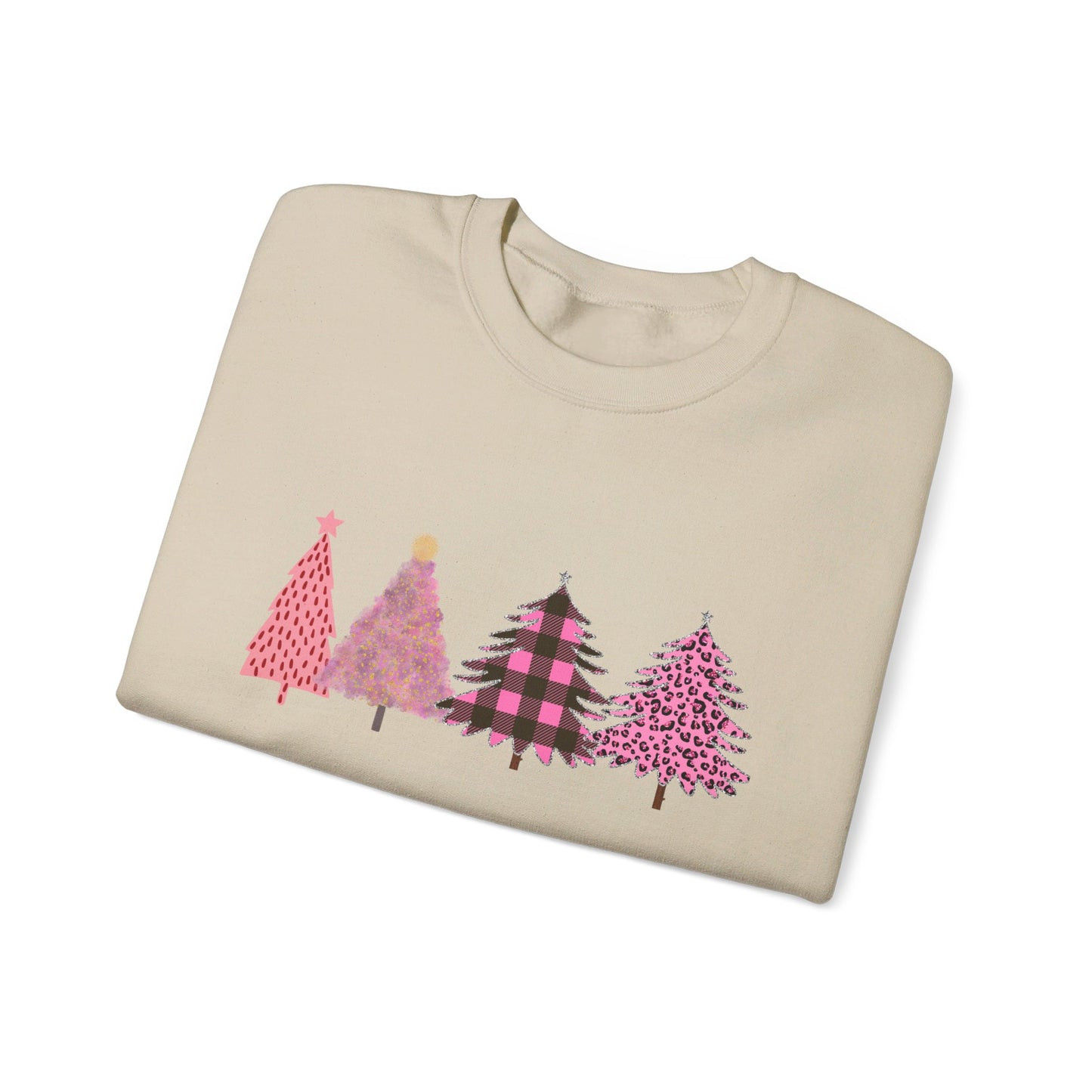 Pink Christmas Trees Sweatshirt