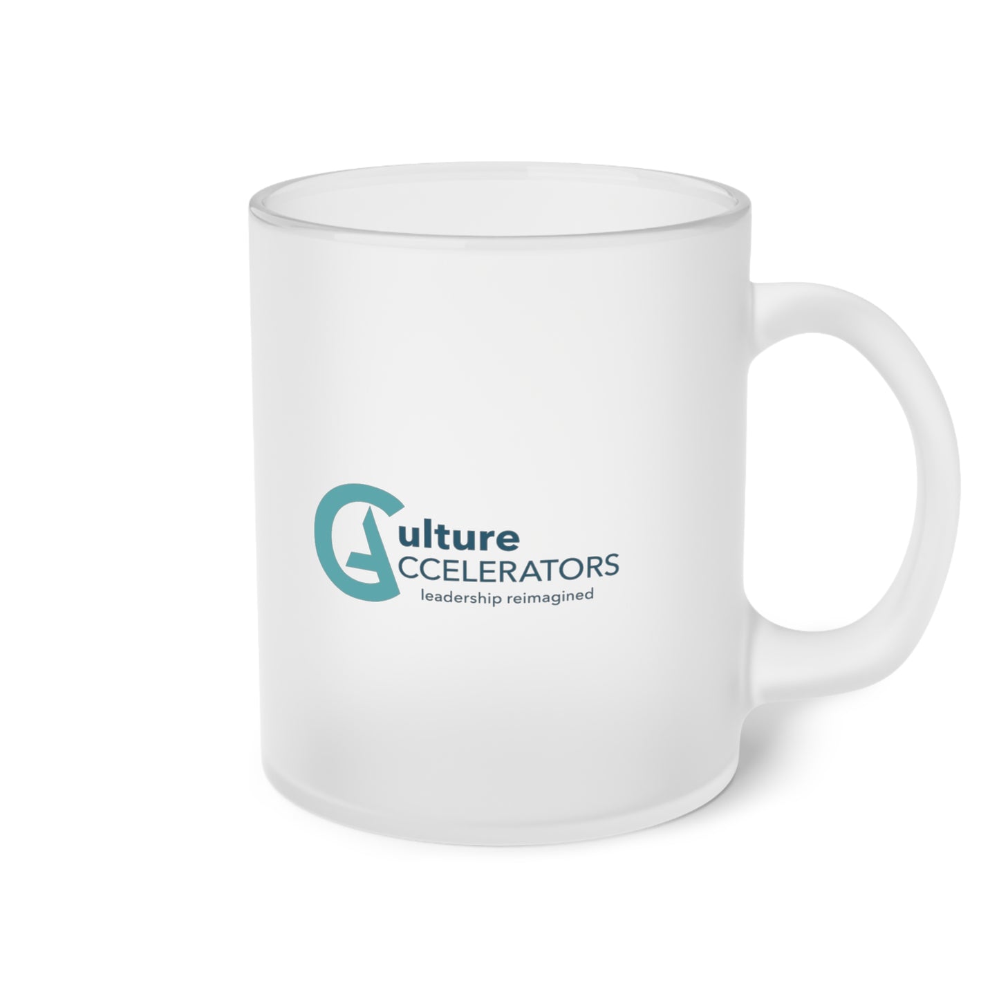 Culture Accelerators Frosted Glass Mug Sample