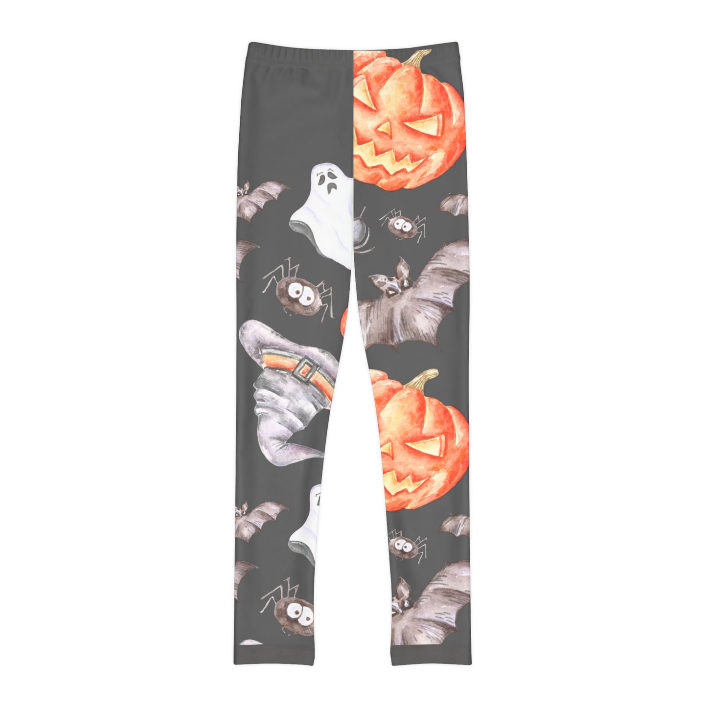 Girl's Pumpkin & ghosts Full-Length Leggings (AOP)