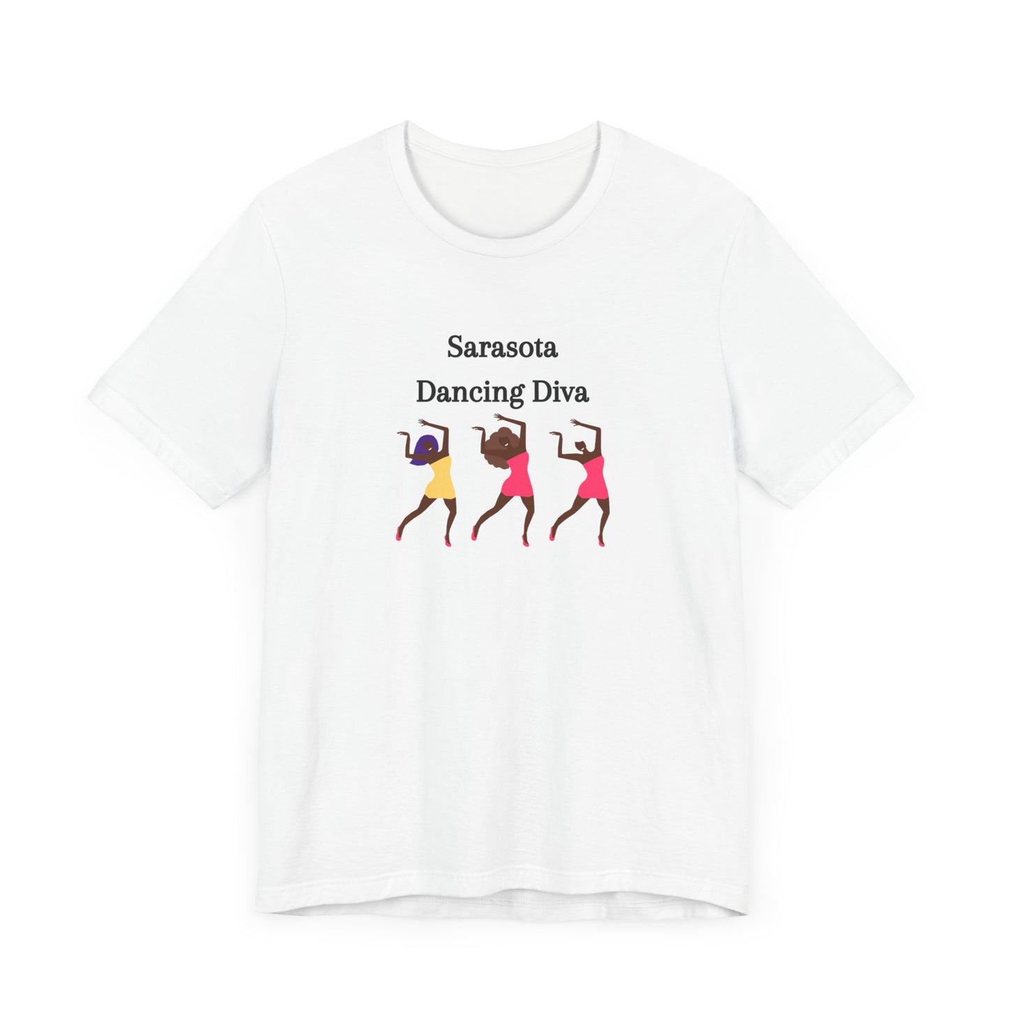 Sarasota Dancing Divas in Mini Skirts - Unisex Jersey Short Sleeve Tee