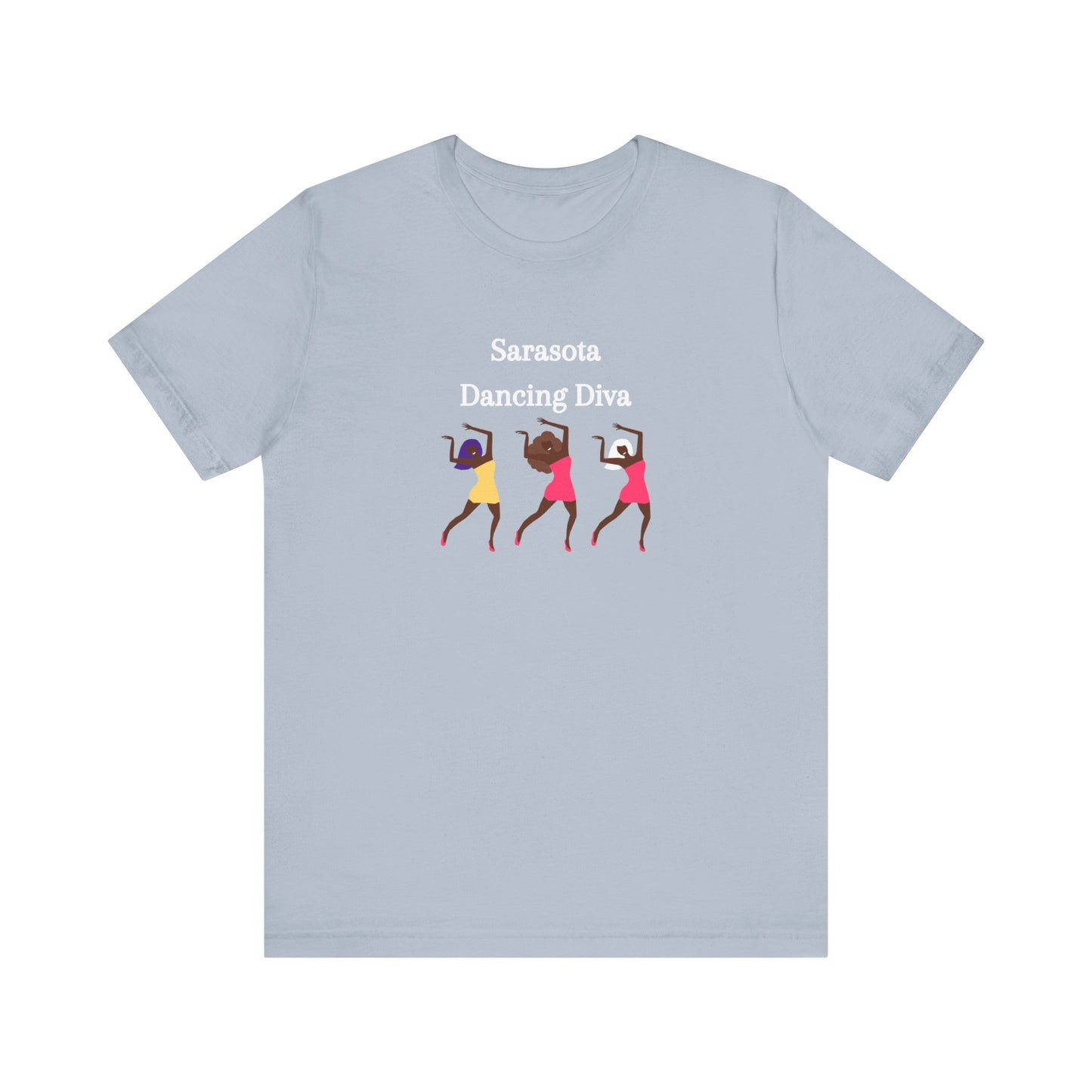 Sarasota Dancing Divas in Mini Skirts - Unisex Jersey Short Sleeve Tee