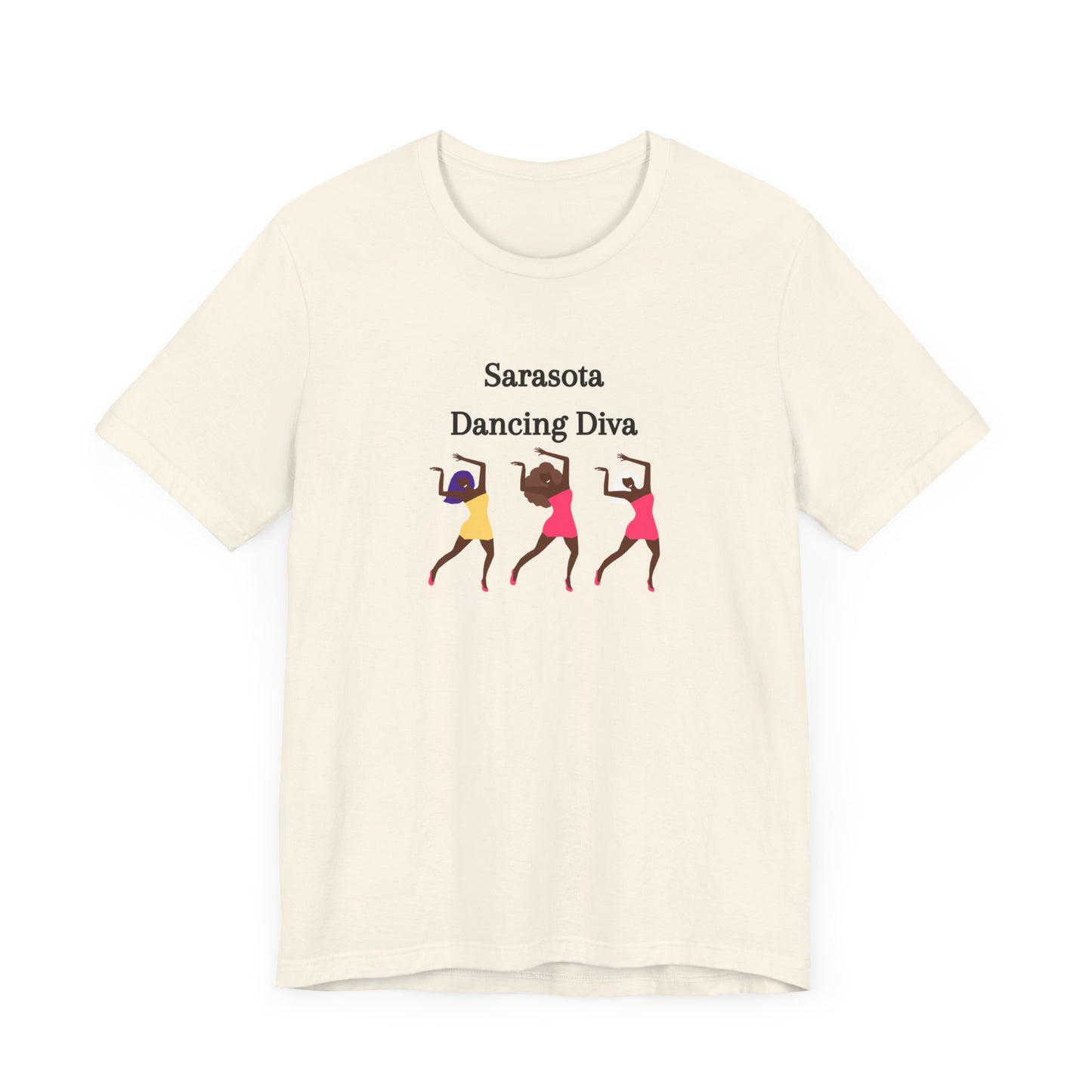 Sarasota Dancing Divas in Mini Skirts - Unisex Jersey Short Sleeve Tee