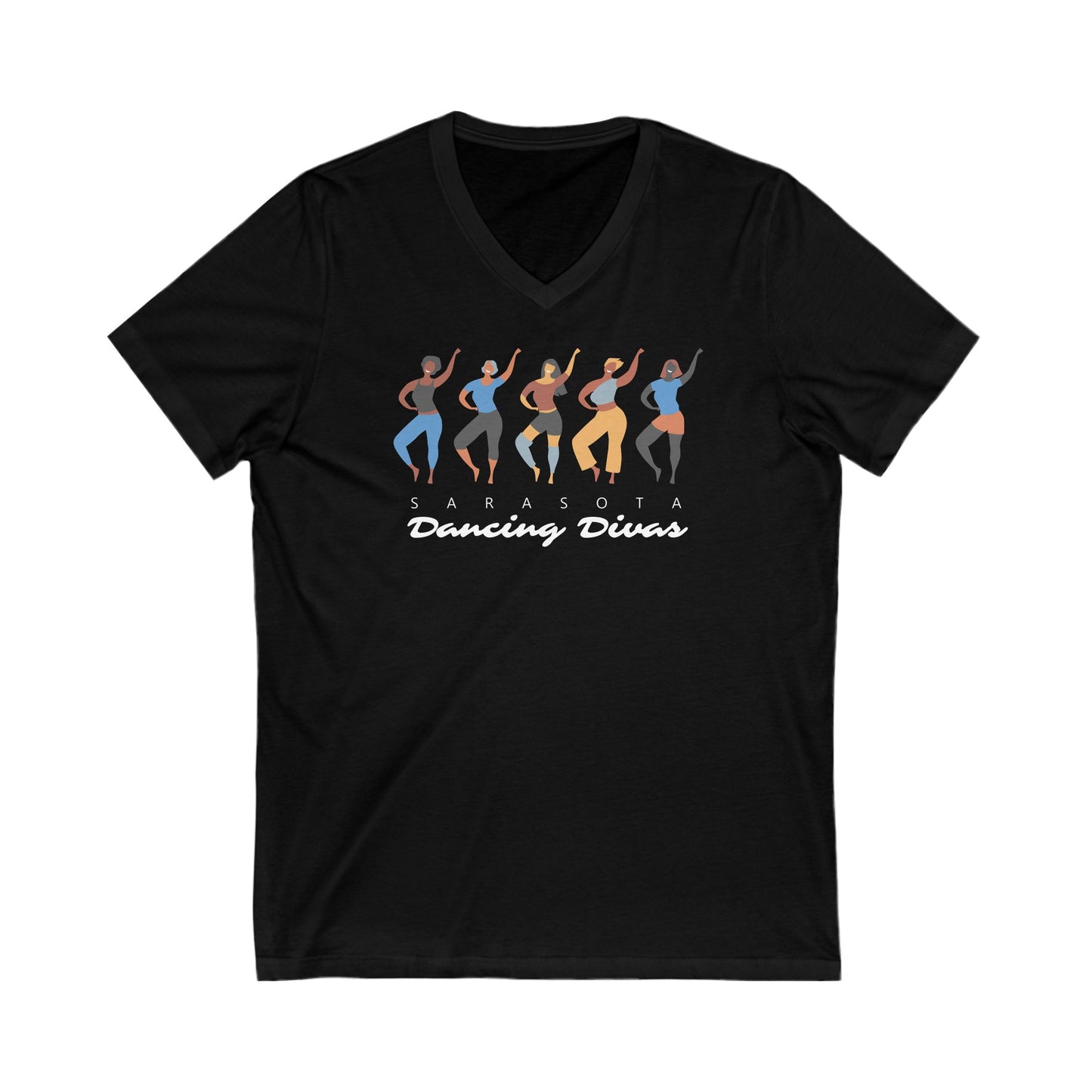 Sarasota Dancing Divas Hip Hop  - V-Neck Short Sleeve Shirt