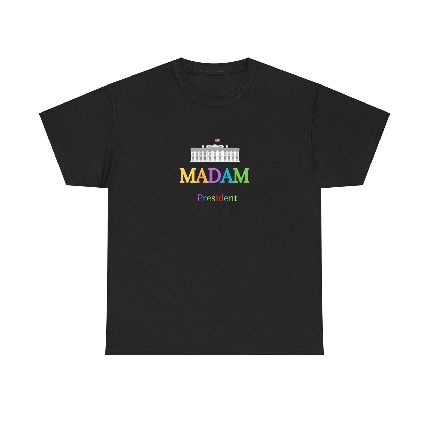 Madam President Colorful White House T-Shirt, Kamala Harris Democratic Party Election 2024 Shirt