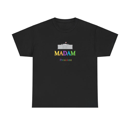 Madam President Colorful White House T-Shirt, Kamala Harris Democratic Party Election 2024 Shirt