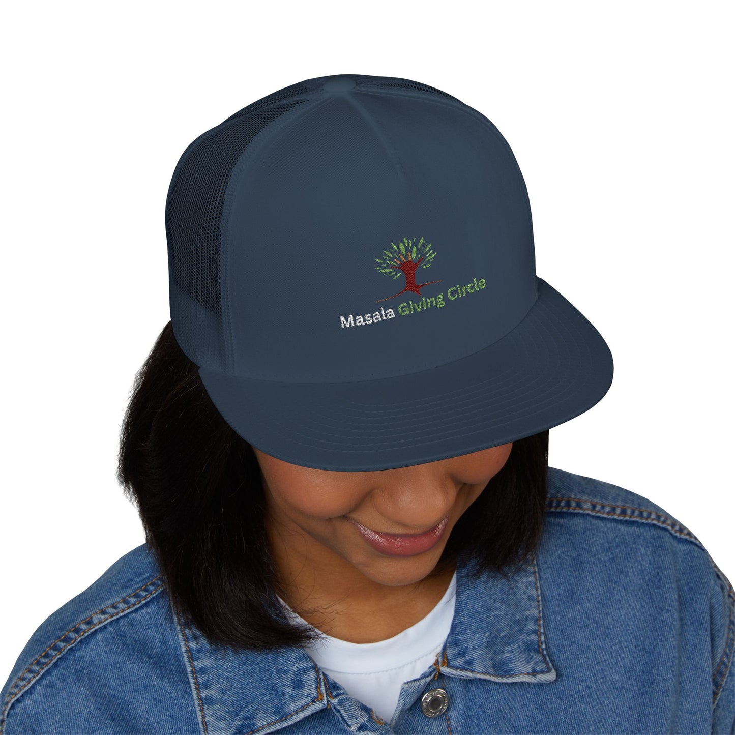 Masala Giving Circle Embroidered Trucker Cap