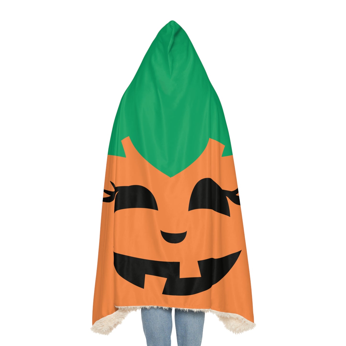 Pumpkin Costume for Woman, Pumpkin Cape/Hooded Blanket, Adult Halloween Costume, Women's Costume