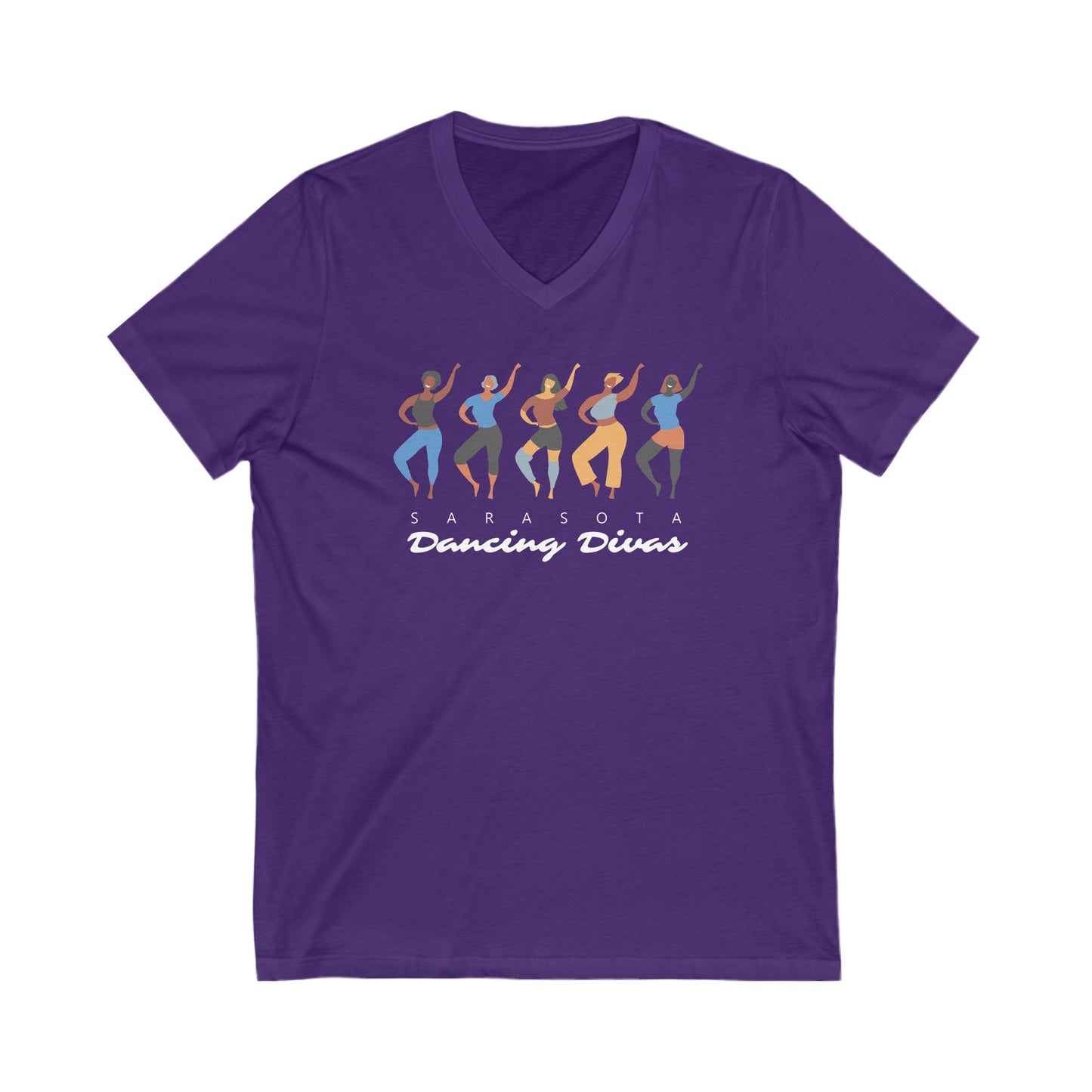 Sarasota Dancing Divas Hip Hop  - V-Neck Short Sleeve Shirt