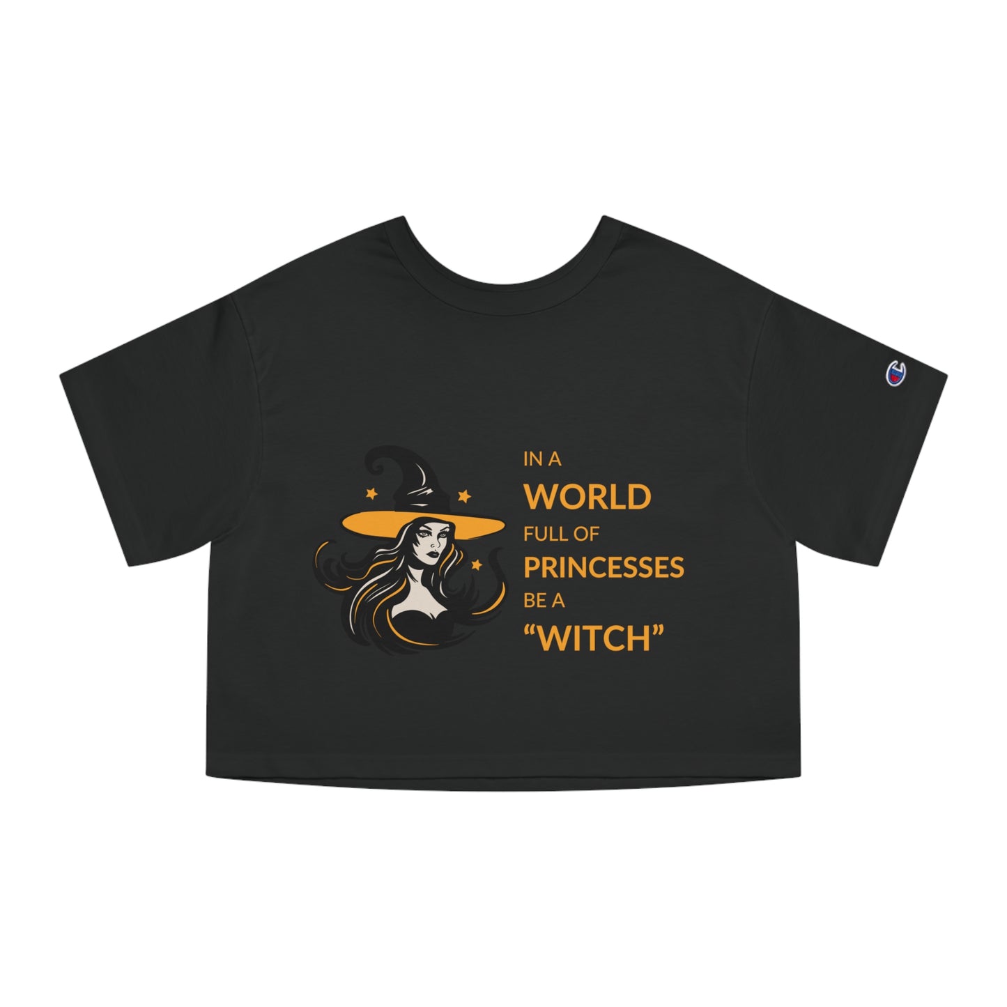 Witch in a World of Princesses Women's Heritage Cropped T-Shirt