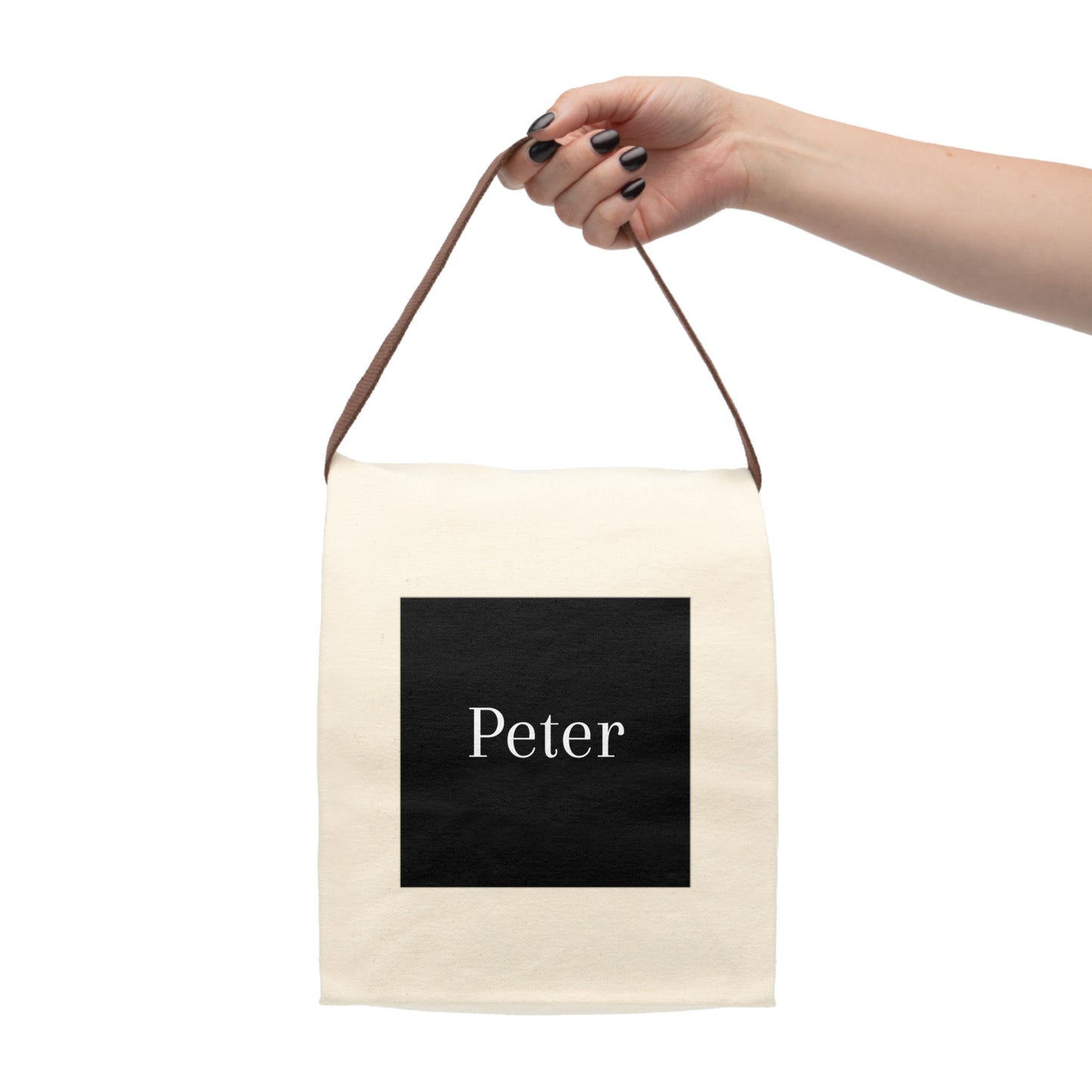 Peter's Personalized Canvas Lunch Bag