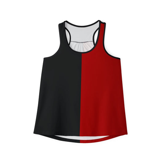 Quinn Harlequin Vintage Red & Black Women's Tank Top, Women's Halloween Costume