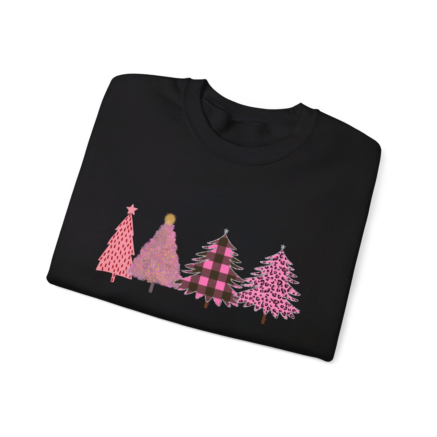 Pink Christmas Trees Sweatshirt