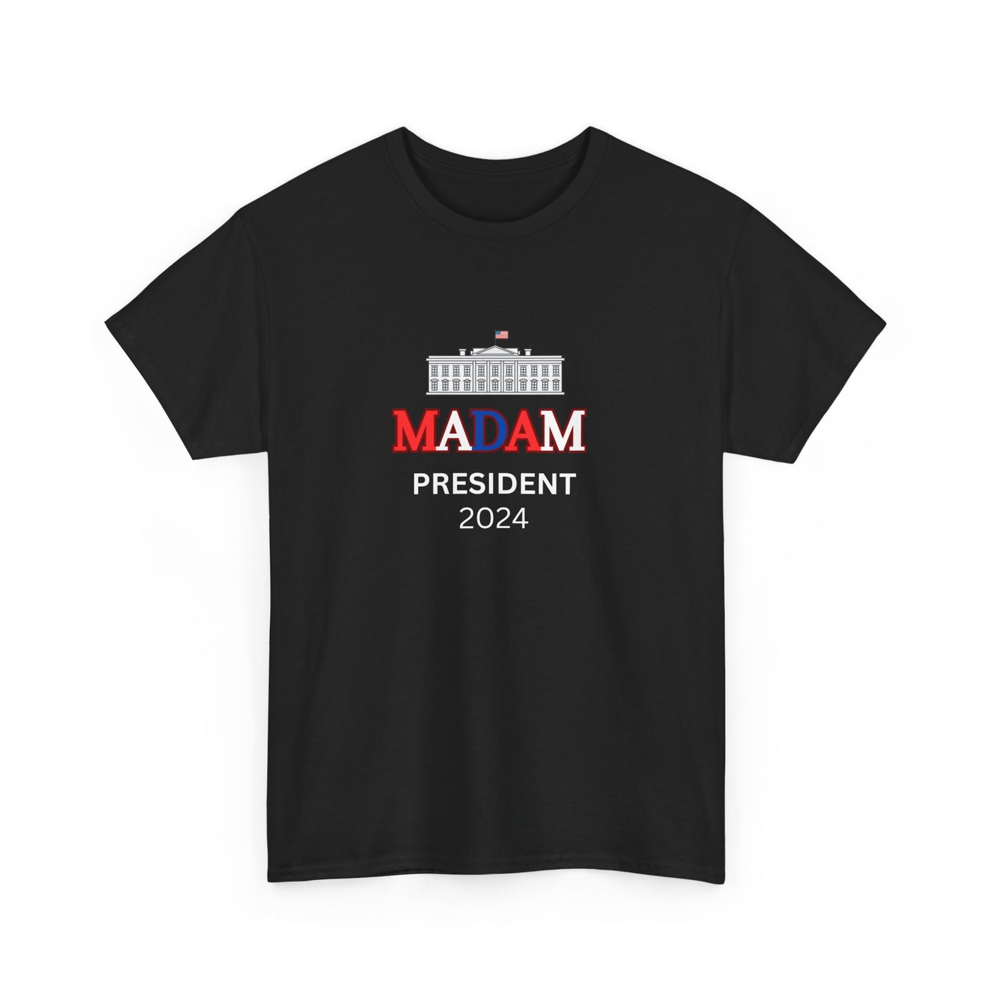 Madam President Red, White & Blue White House T-Shirt, Kamala Harris Democratic Party Election 2024 Shirt