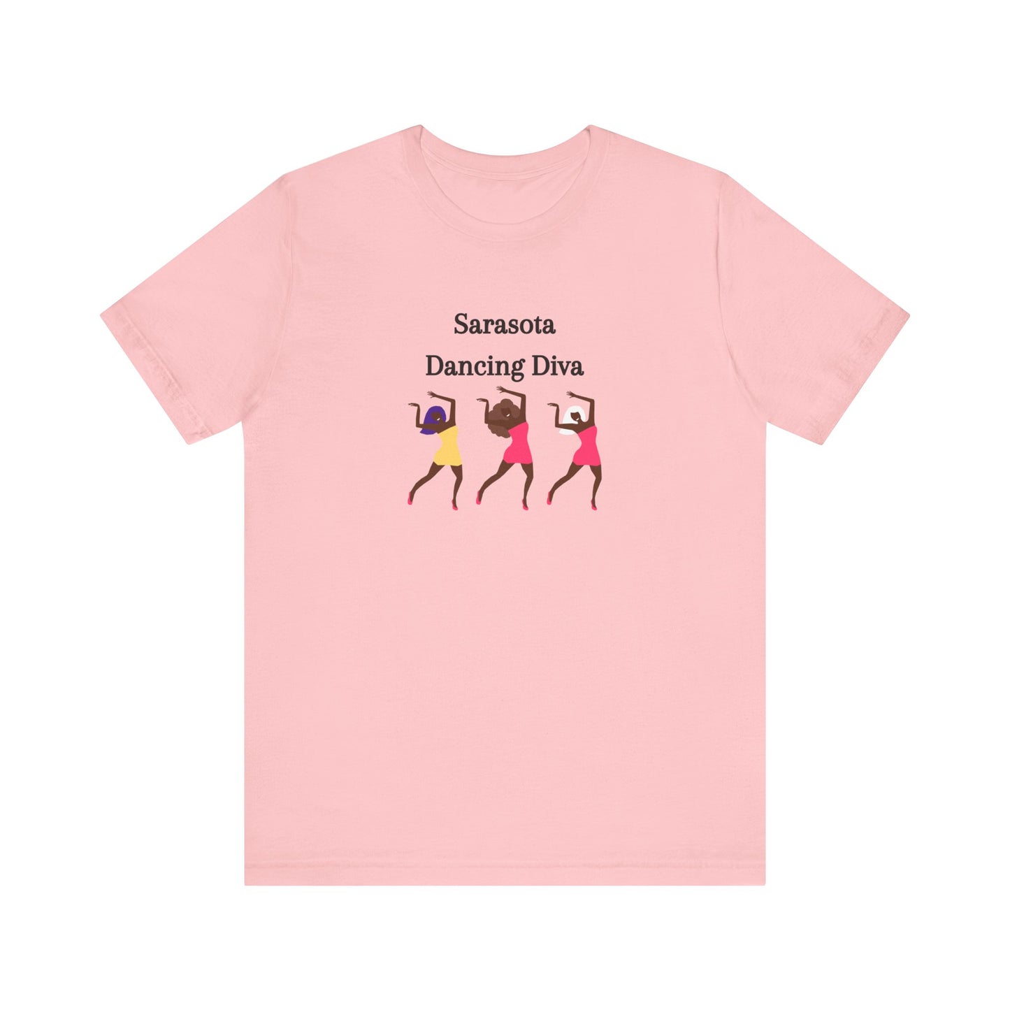 Sarasota Dancing Divas in Mini Skirts - Unisex Jersey Short Sleeve Tee