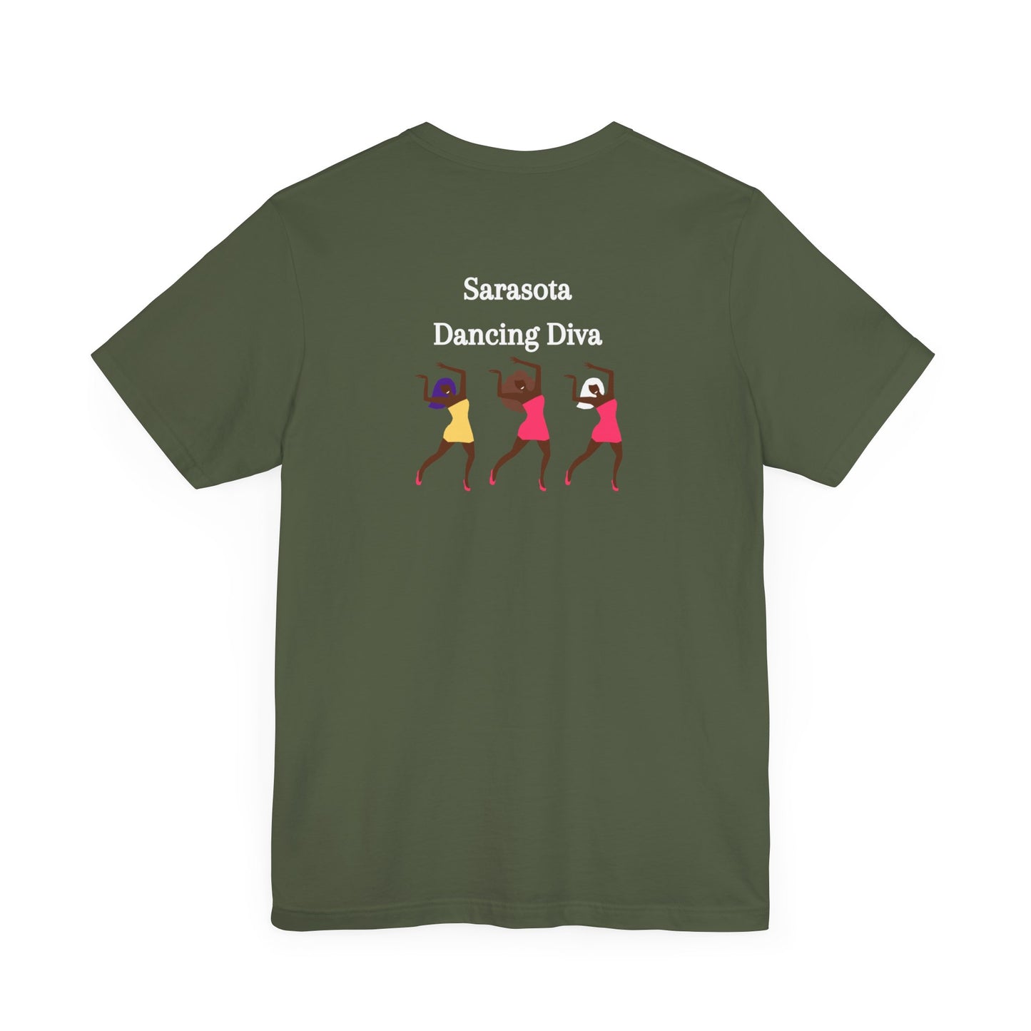 Sarasota Dancing Divas in Mini Skirts - Unisex Jersey Short Sleeve Tee