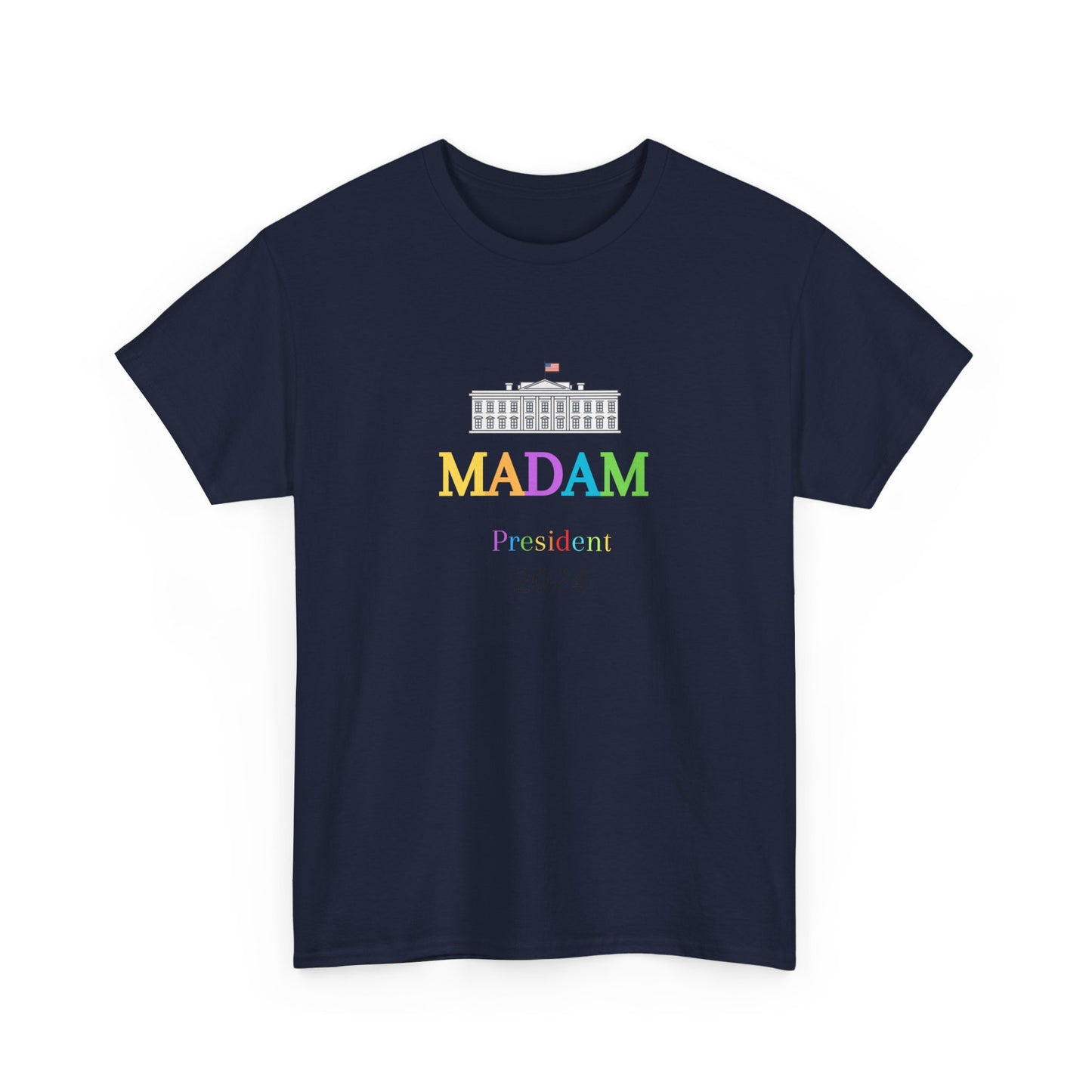 Madam President Colorful White House T-Shirt, Kamala Harris Democratic Party Election 2024 Shirt