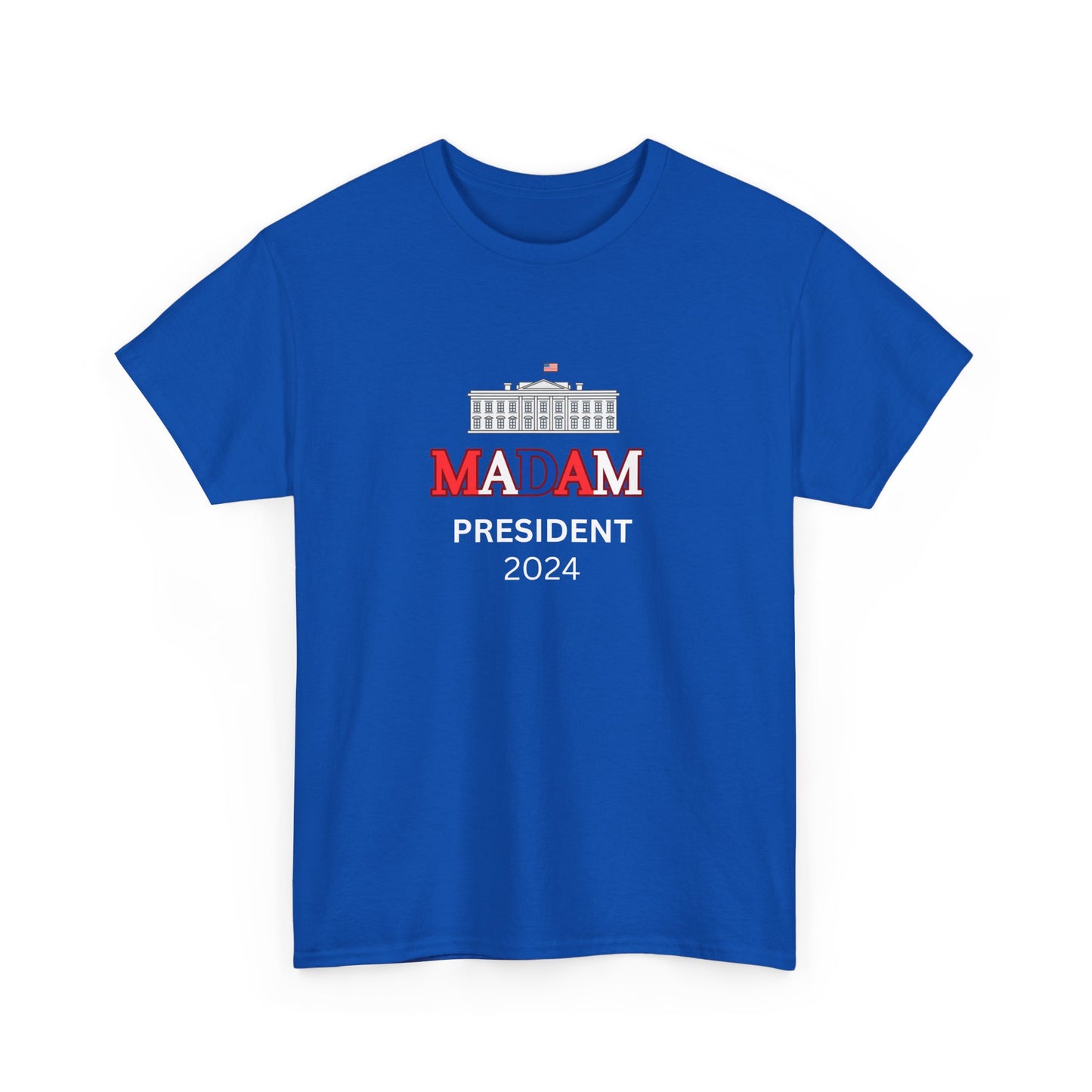 Madam President Red, White & Blue White House T-Shirt, Kamala Harris Democratic Party Election 2024 Shirt