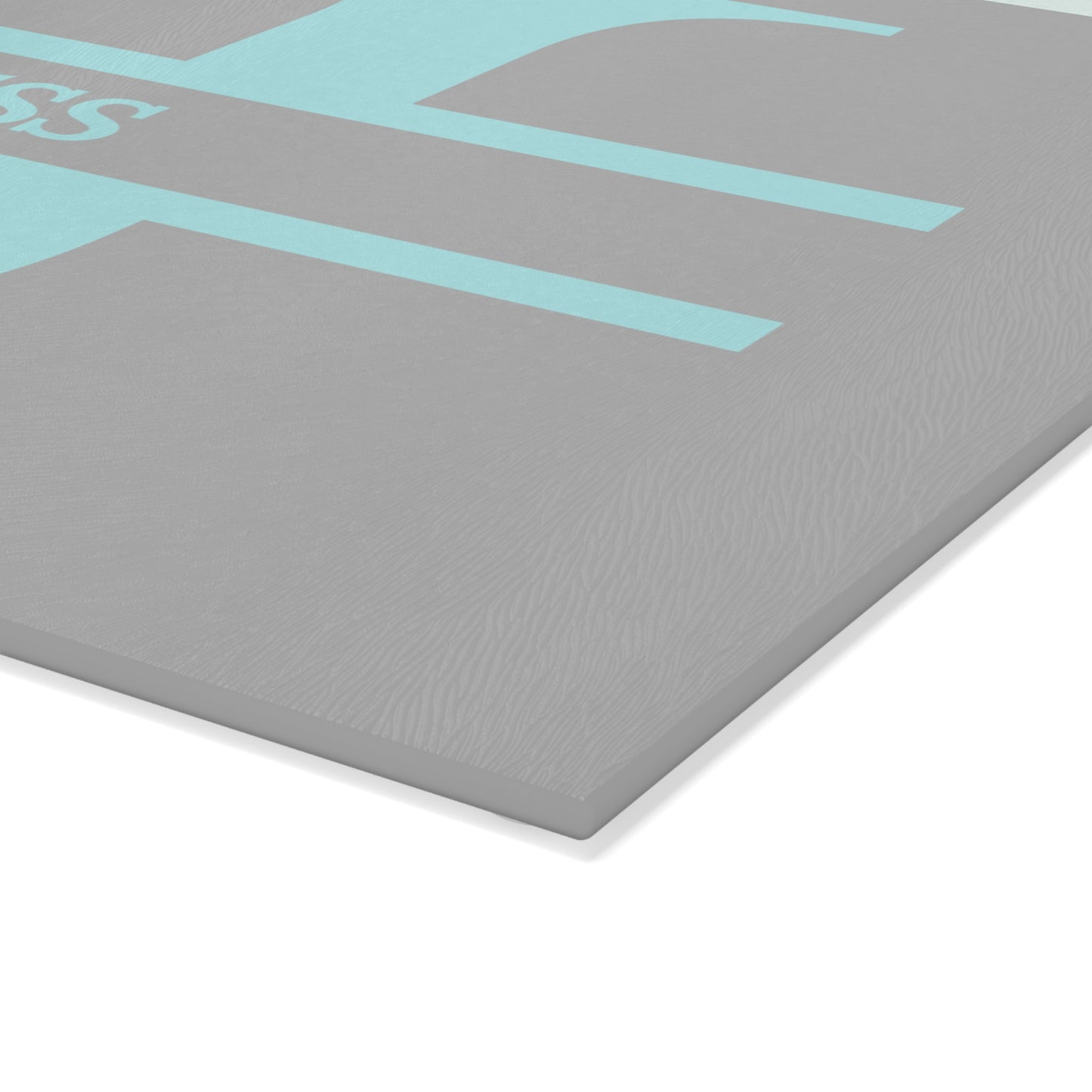 Jess - Personalized Monogram Glass Cutting Board – Aqua Initial J