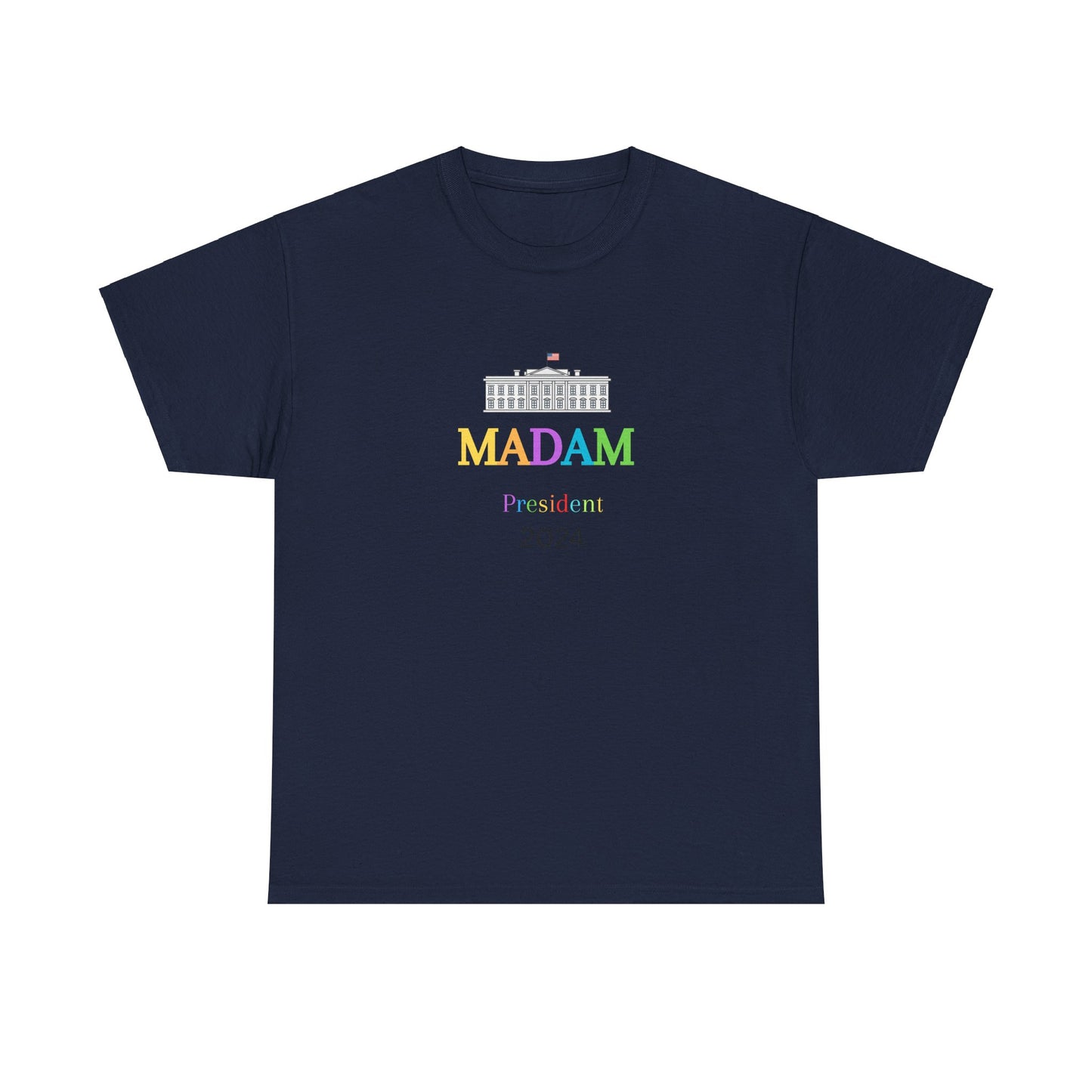 Madam President Colorful White House T-Shirt, Kamala Harris Democratic Party Election 2024 Shirt