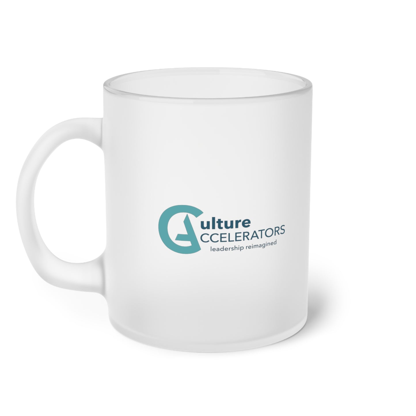 Culture Accelerators Frosted Glass Mug Sample