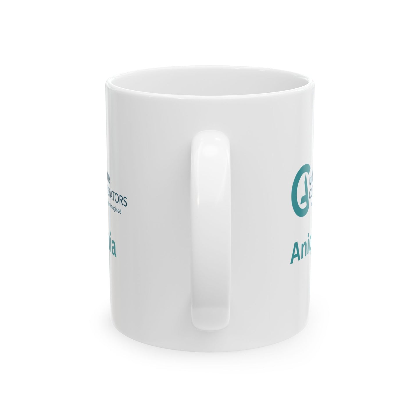 Culture Accelerator Aqua Puff Ceramic Mug, (11oz)