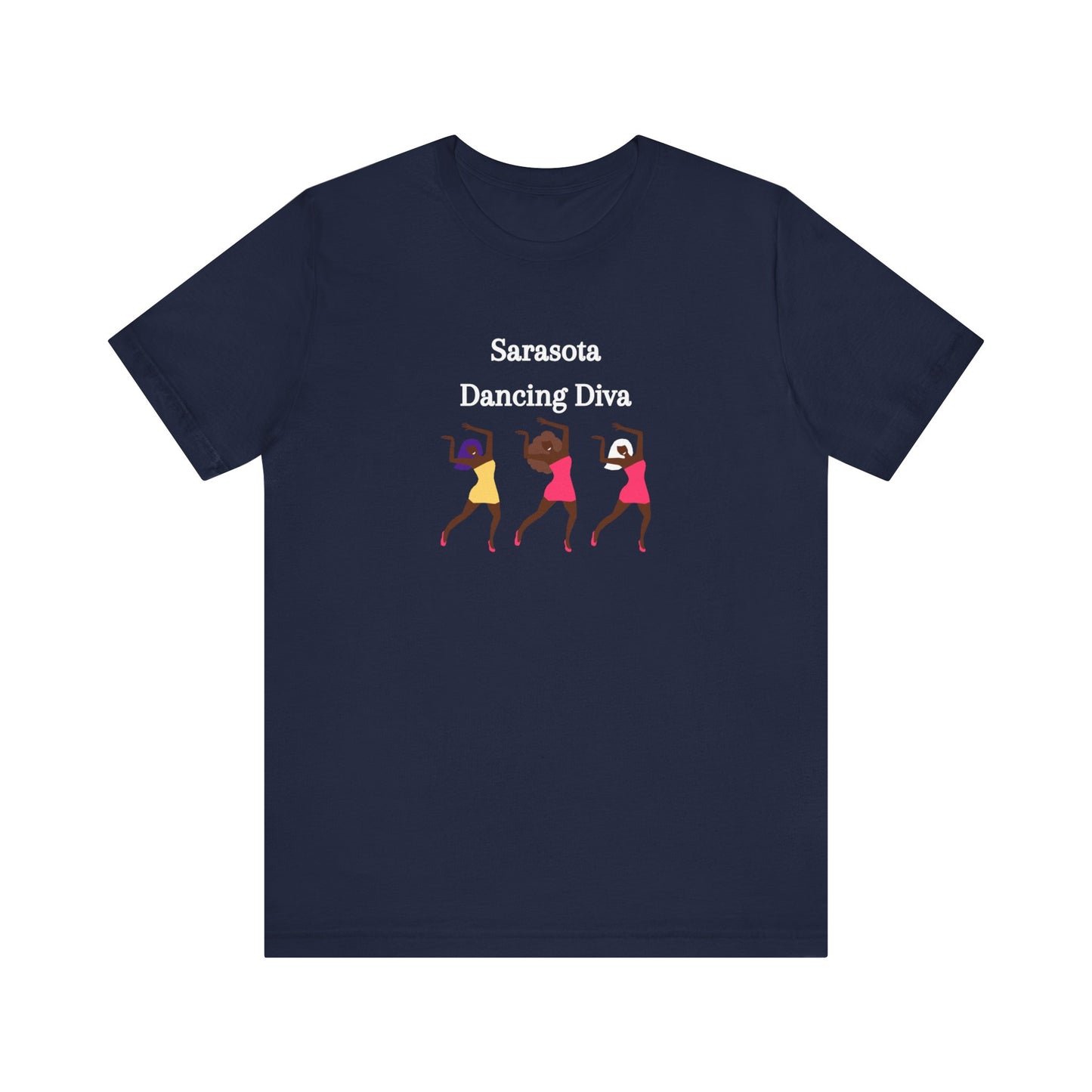 Sarasota Dancing Divas in Mini Skirts - Unisex Jersey Short Sleeve Tee