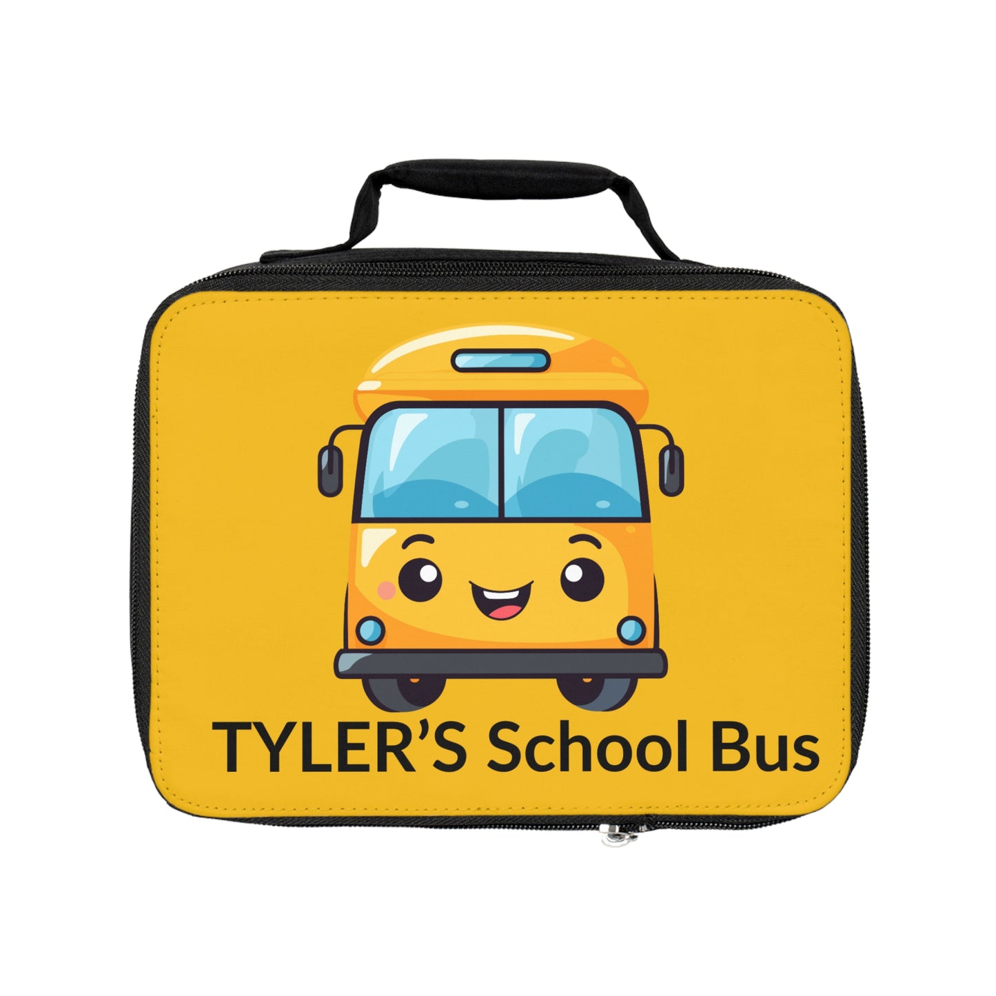 Custom School Bus Lunch Bag For Kids, Back-To-School Lunch Box, Custom Lunch Box, Personalized Lunch Box, Lunch Bag, Kids Gift