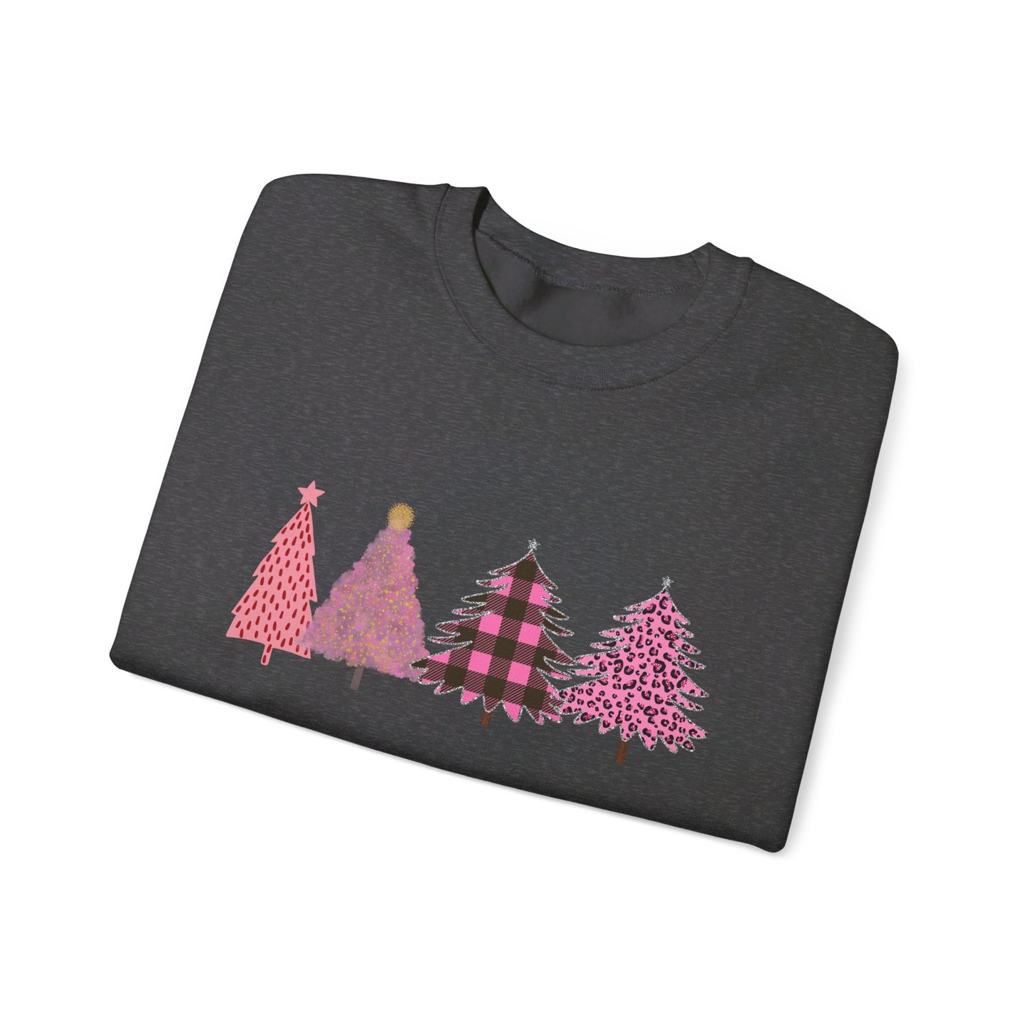 Pink Christmas Trees Sweatshirt