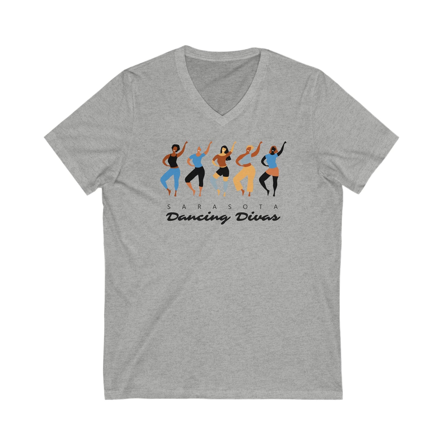 Sarasota Dancing Divas Hip Hop  - V-Neck Short Sleeve Shirt