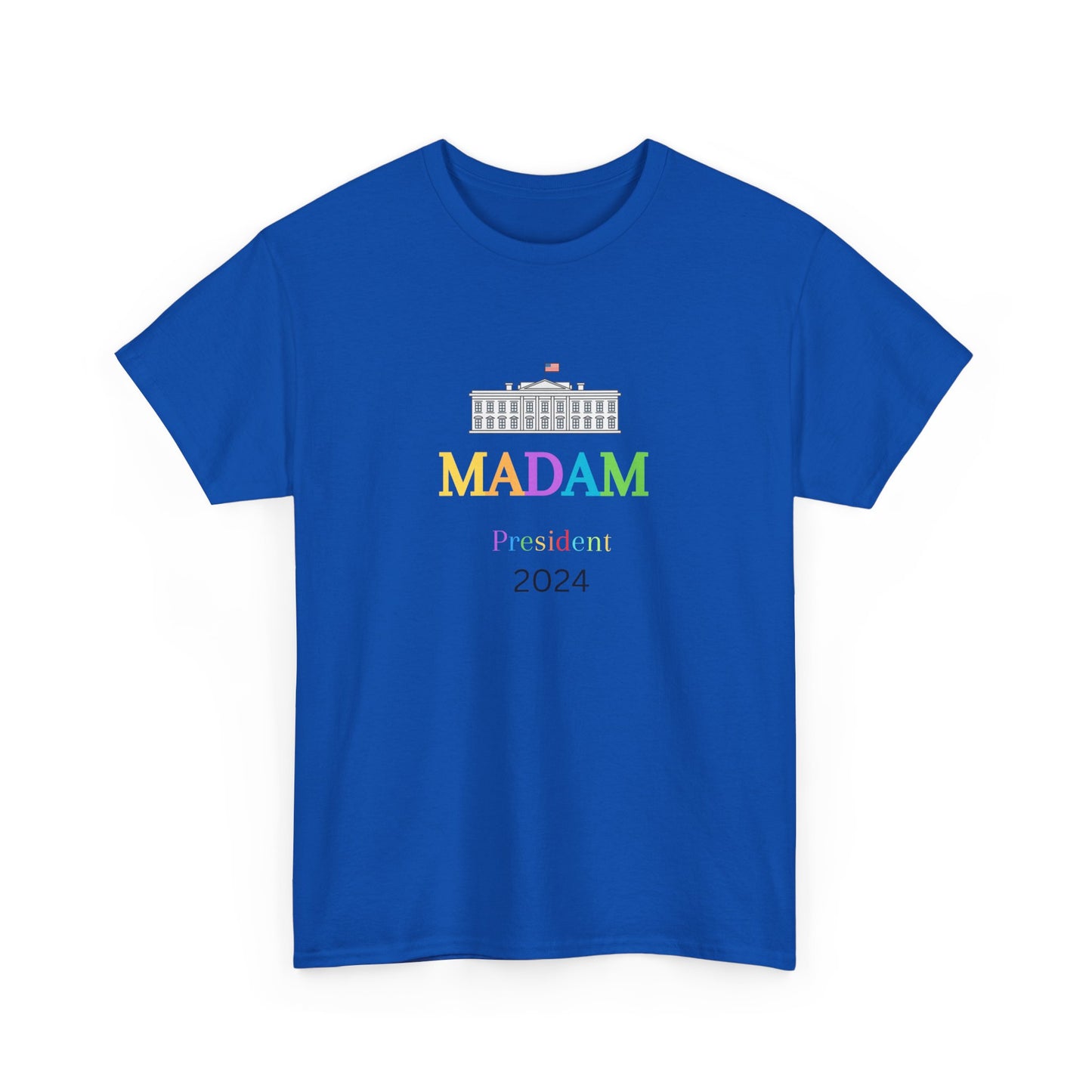 Madam President Colorful White House T-Shirt, Kamala Harris Democratic Party Election 2024 Shirt