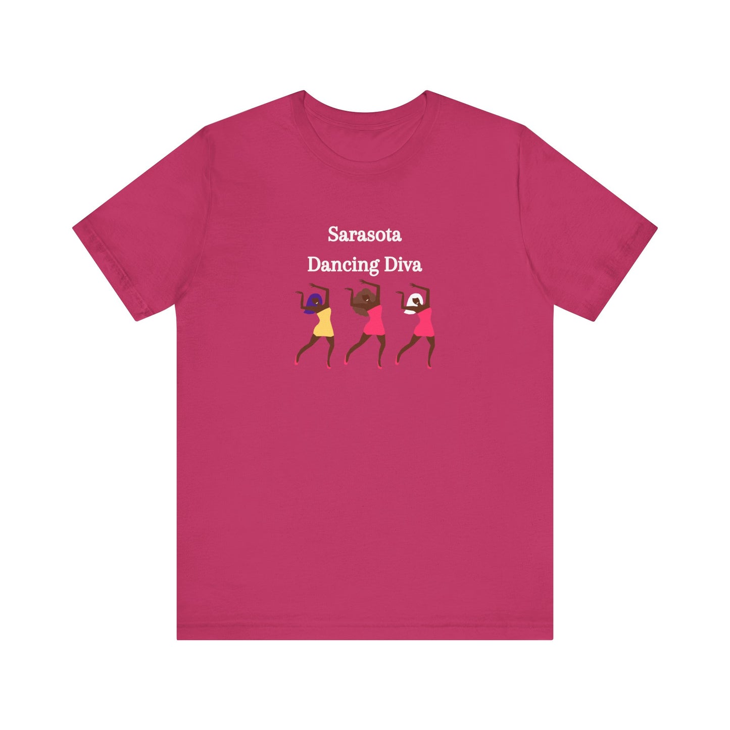 Sarasota Dancing Divas in Mini Skirts - Unisex Jersey Short Sleeve Tee