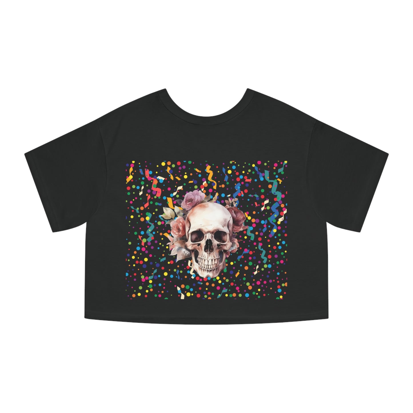 Romantic Skull Women's Heritage Cropped T-Shirt