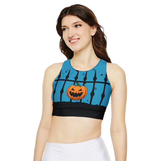 Jack O' Lantern Fully Lined, Padded Sports Bra