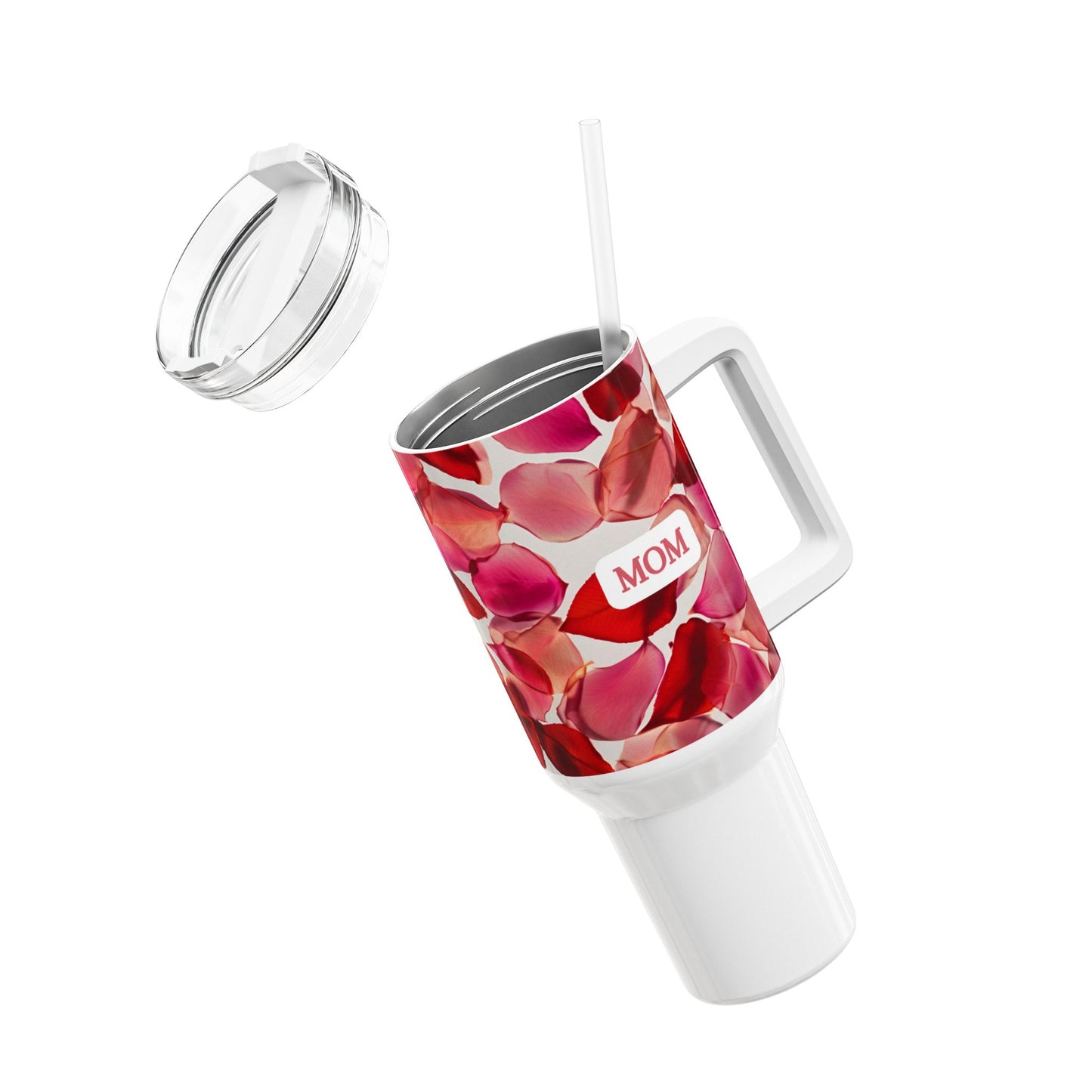 Rose Petal Floral 40oz Tumbler for Mom - Heartfelt Gift for Mother's Day & Special Occasions