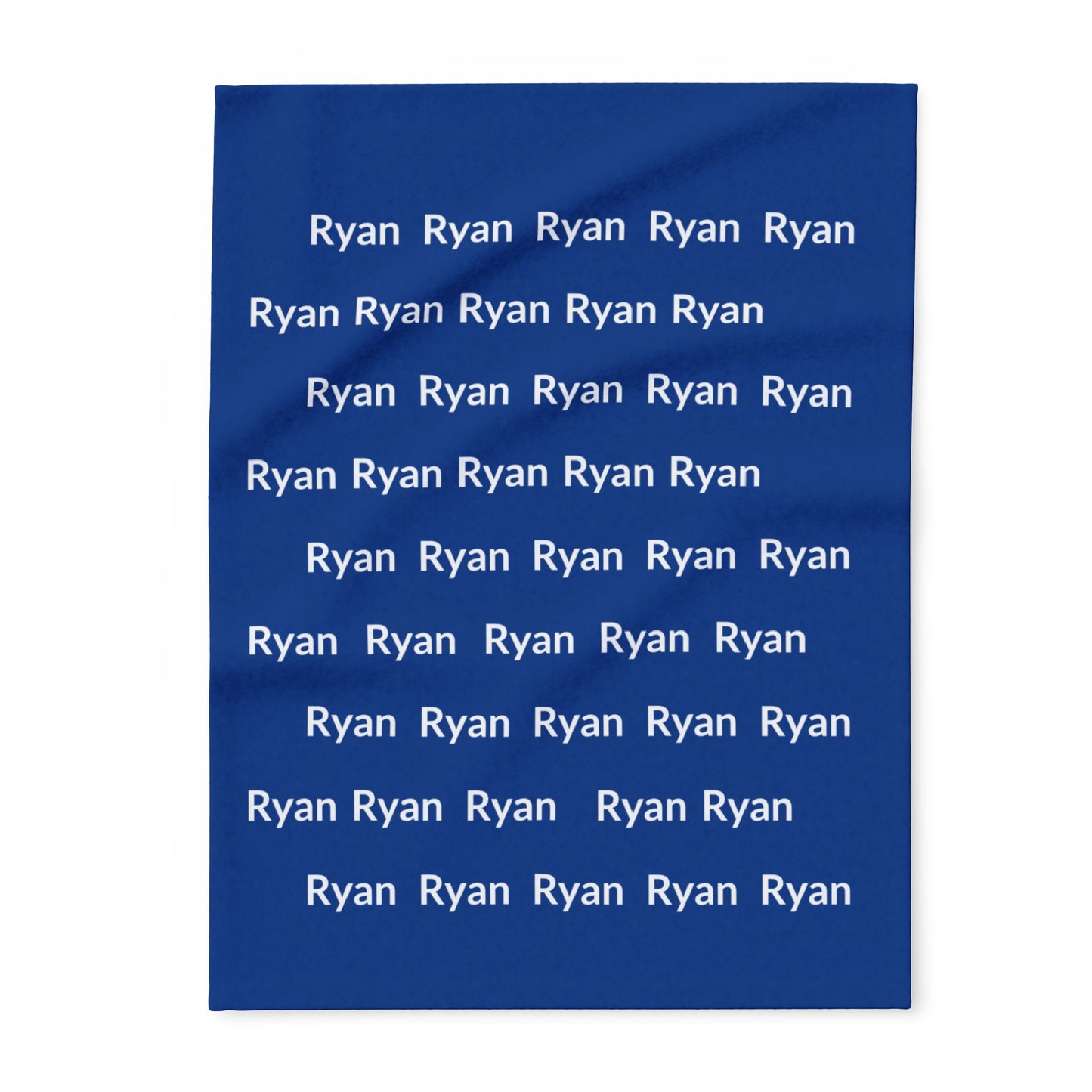 Custom Name Cozy Fleece Blanket For Kids - Dark Blue