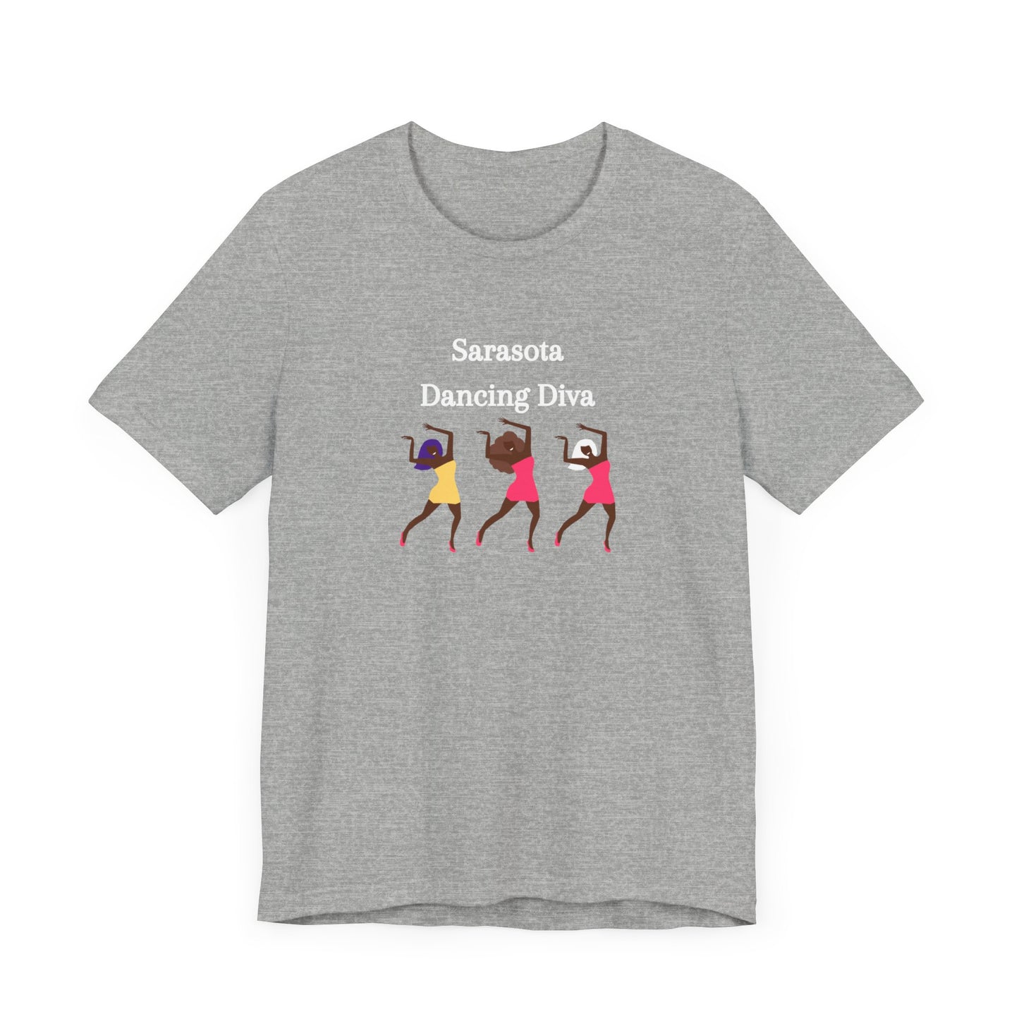 Sarasota Dancing Divas in Mini Skirts - Unisex Jersey Short Sleeve Tee